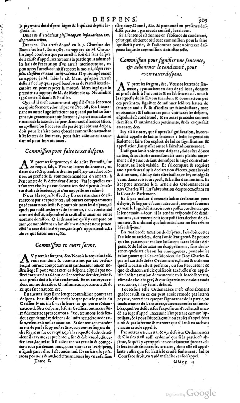 1629 - Veuve Nicolas Buon - Trésor du droit français (29620 T. 1) - BM Lyon