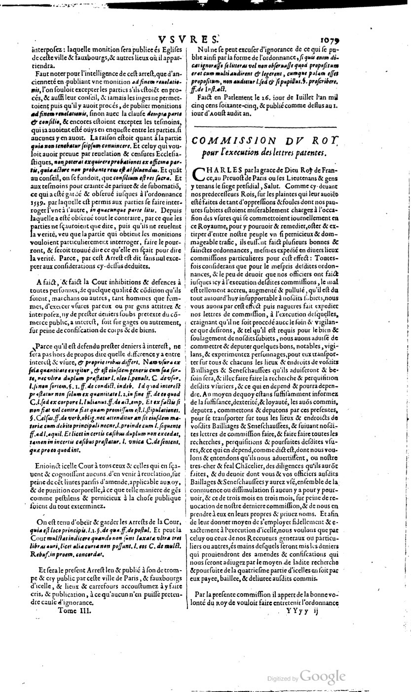 1629 - Veuve Nicolas Buon - Trésor du droit français (21754 T. 3) - BM Lyon