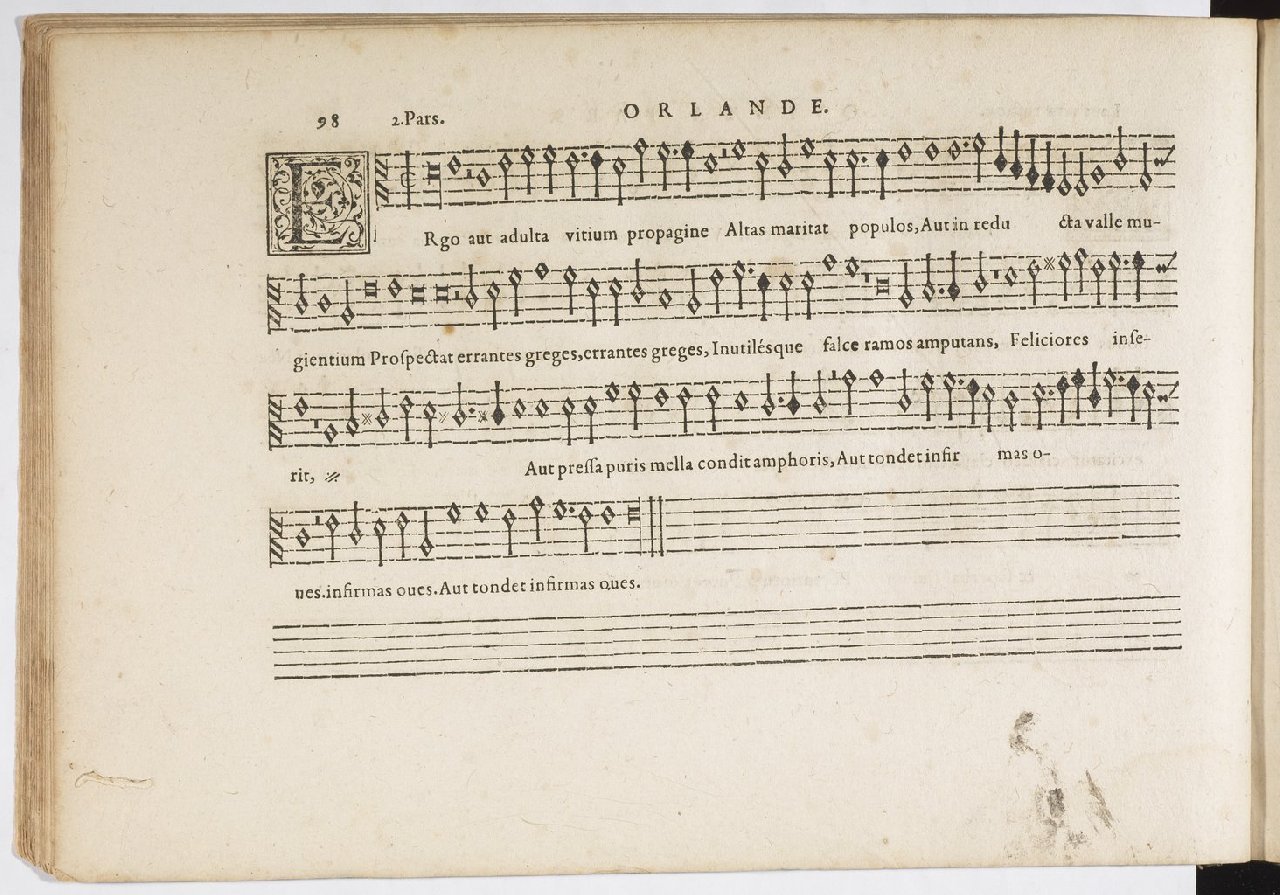1594 - Paul Marceau - Trésor de musique d&#039;Orlande de Lassus, Superius, Bassus, Tenor, Quinta pars - BnF