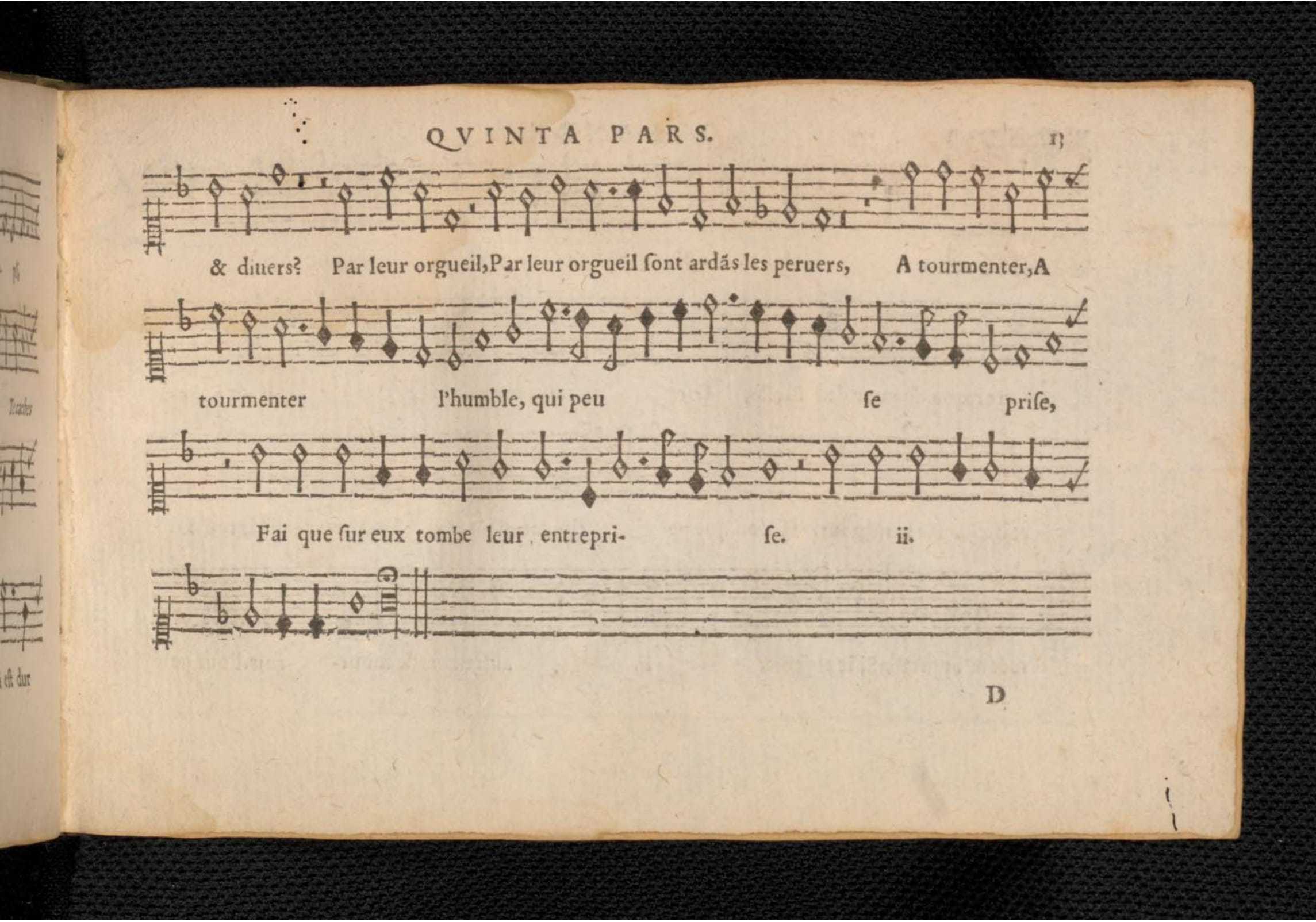 1576 - [Pierre de Saint-André] - Trésor de musique d’Orlande de Lassus Quinta et Sexta pars - KBR Bruxelles