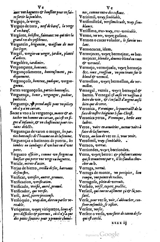 1621 - Adrian Tiffaine - Trésor des deux langues espagnole et française - BM Lyon
