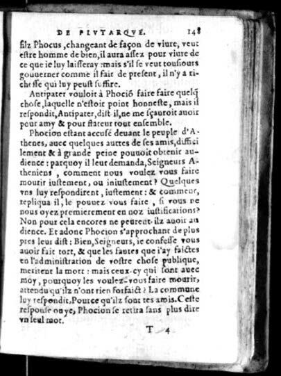 1574 - Benoît Rigaud - Trésor des vies de Plutarque - Avignon