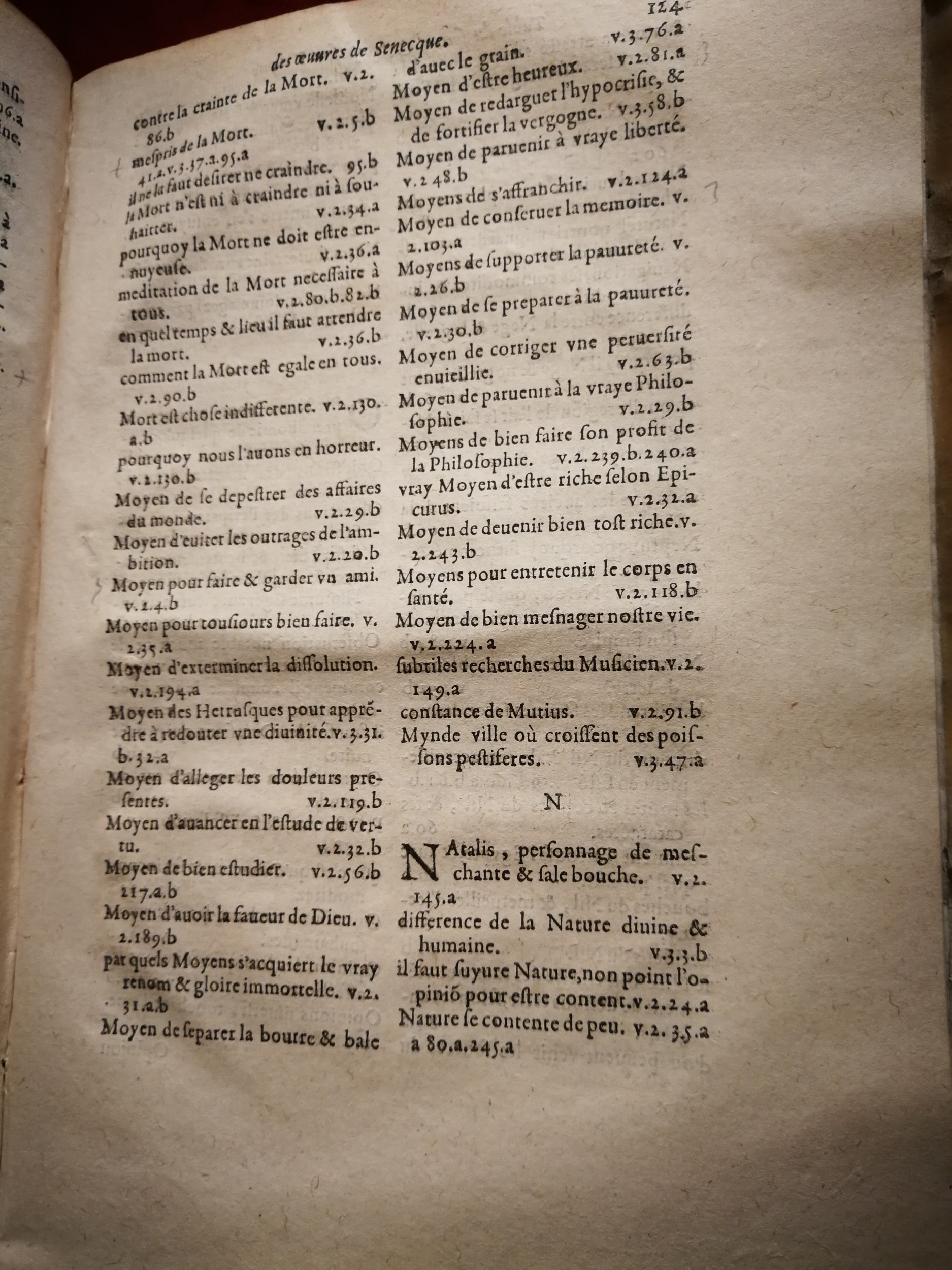 1595 - Jean Houzé - Œuvres morales et mêlées de Sénèque, Trésor de philosophie morale - T. 3 - BnF
