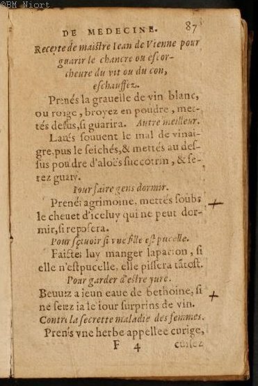 1586 - Benoît Rigaud - Trésor des fleurs et secrets de médecine - Université Paris Cité