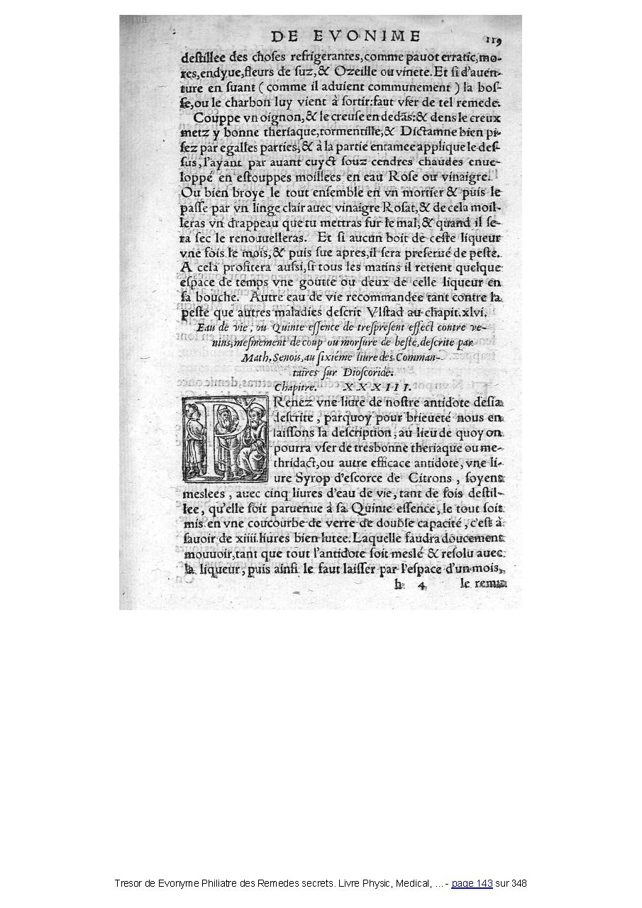 1555 - Balthazar Arnoullet - Trésor d’Évonyme Philiatre - Université Paris Cité