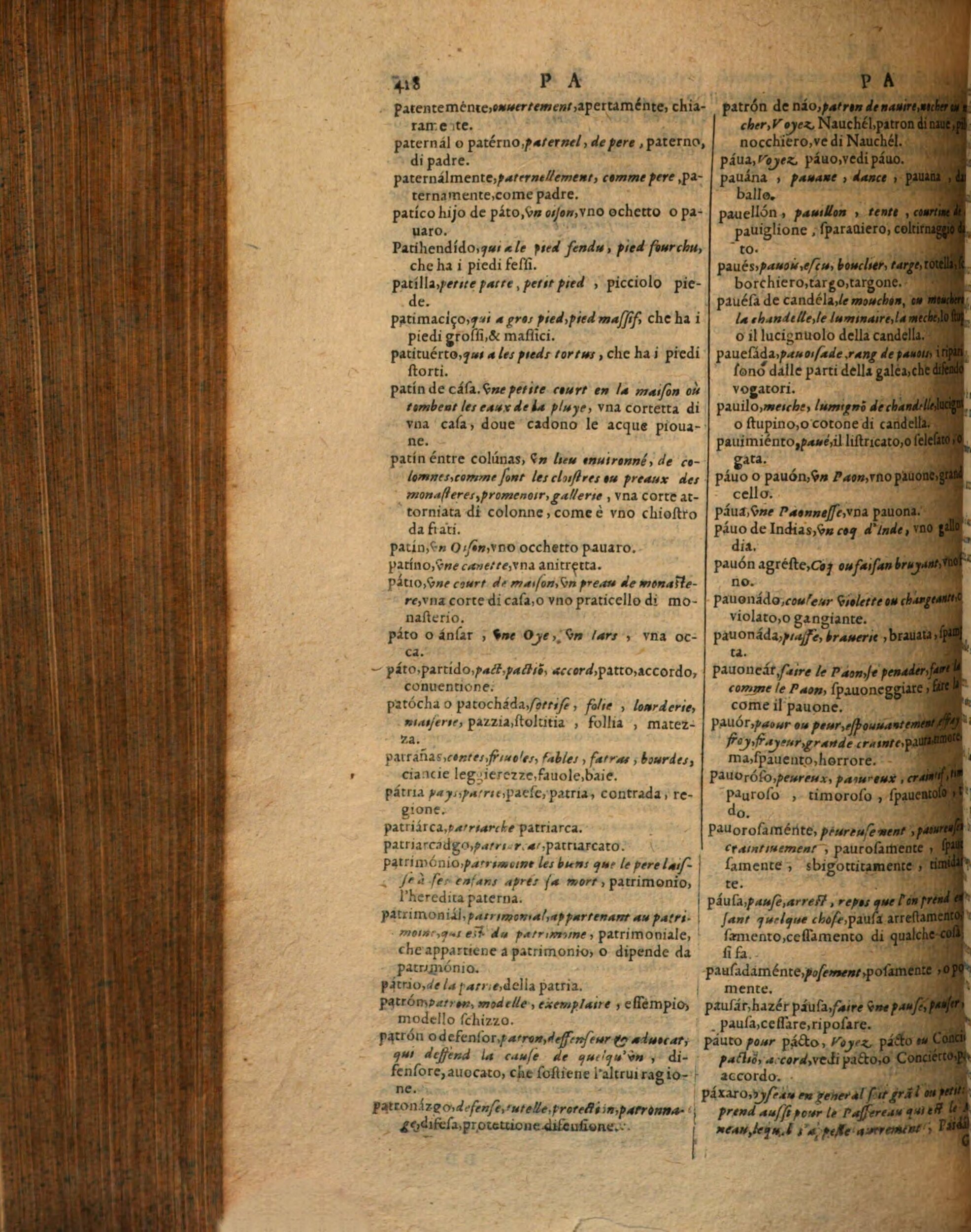 1617 - Samuel Crespin - Trésor des trois langues espagnole, française et italienne (Première partie) - Regensburg