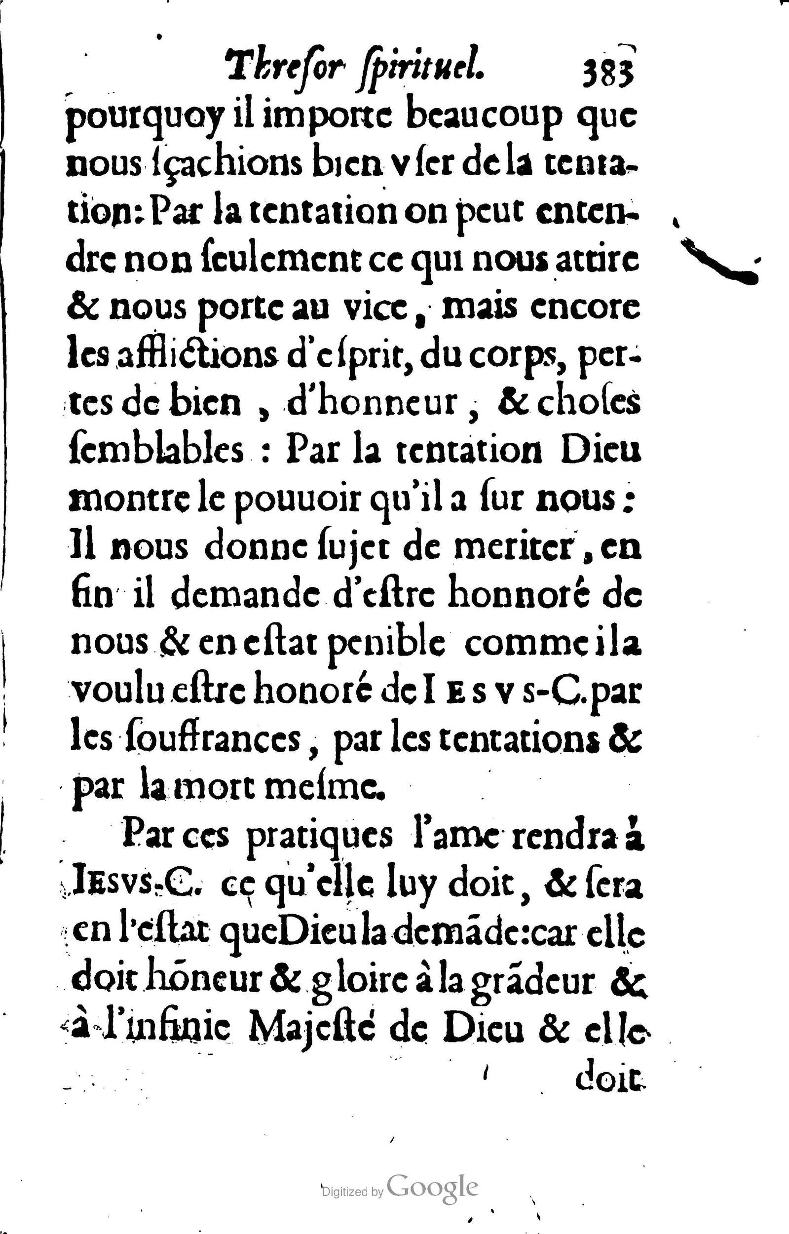 1633 - François Waudré - Trésor spirituel contenant les excellences du christianisme - BM Lyon
