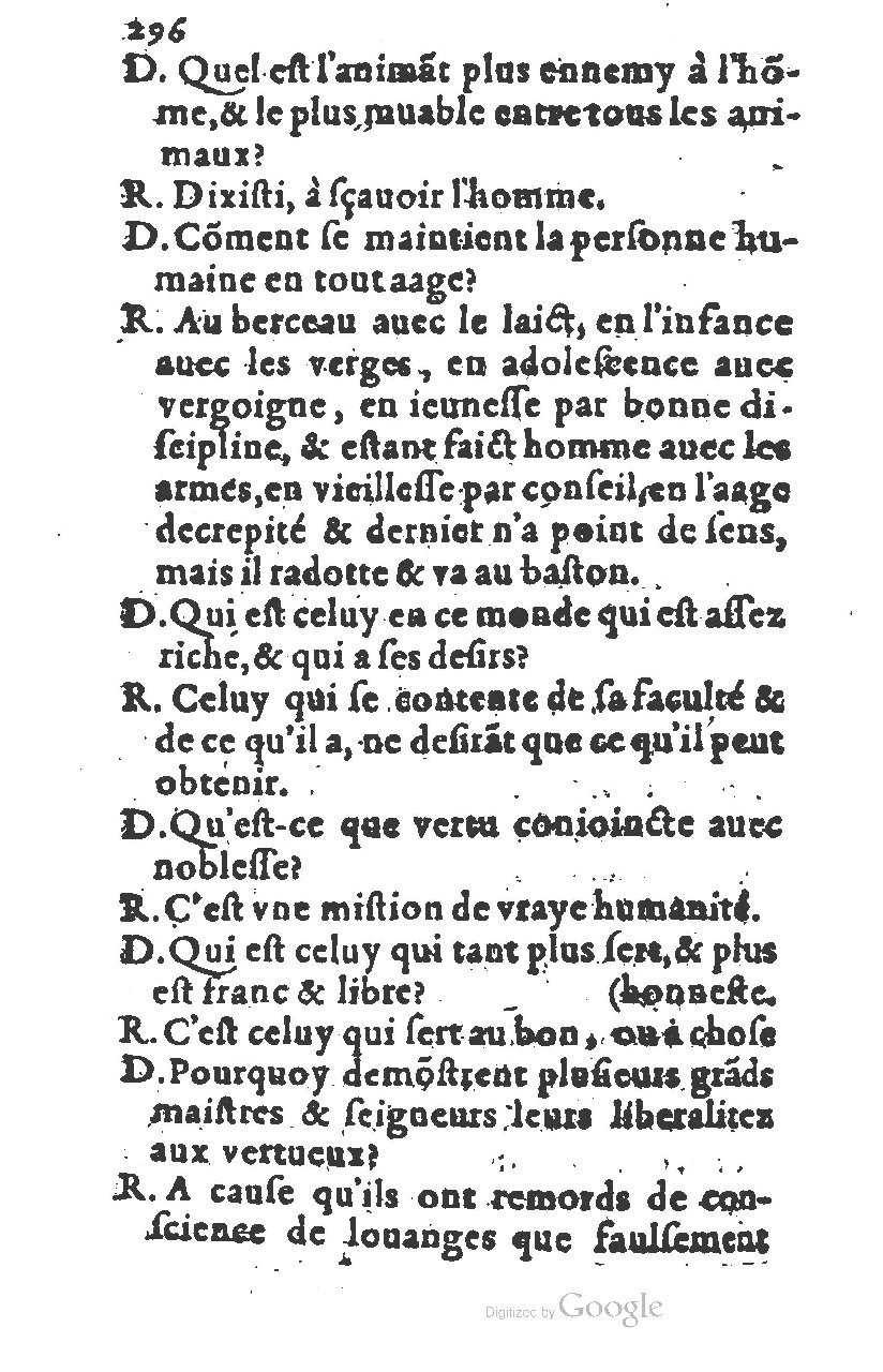 1581 - Nicolas Bonfons  - Trésor des sentences dorées - Princeton