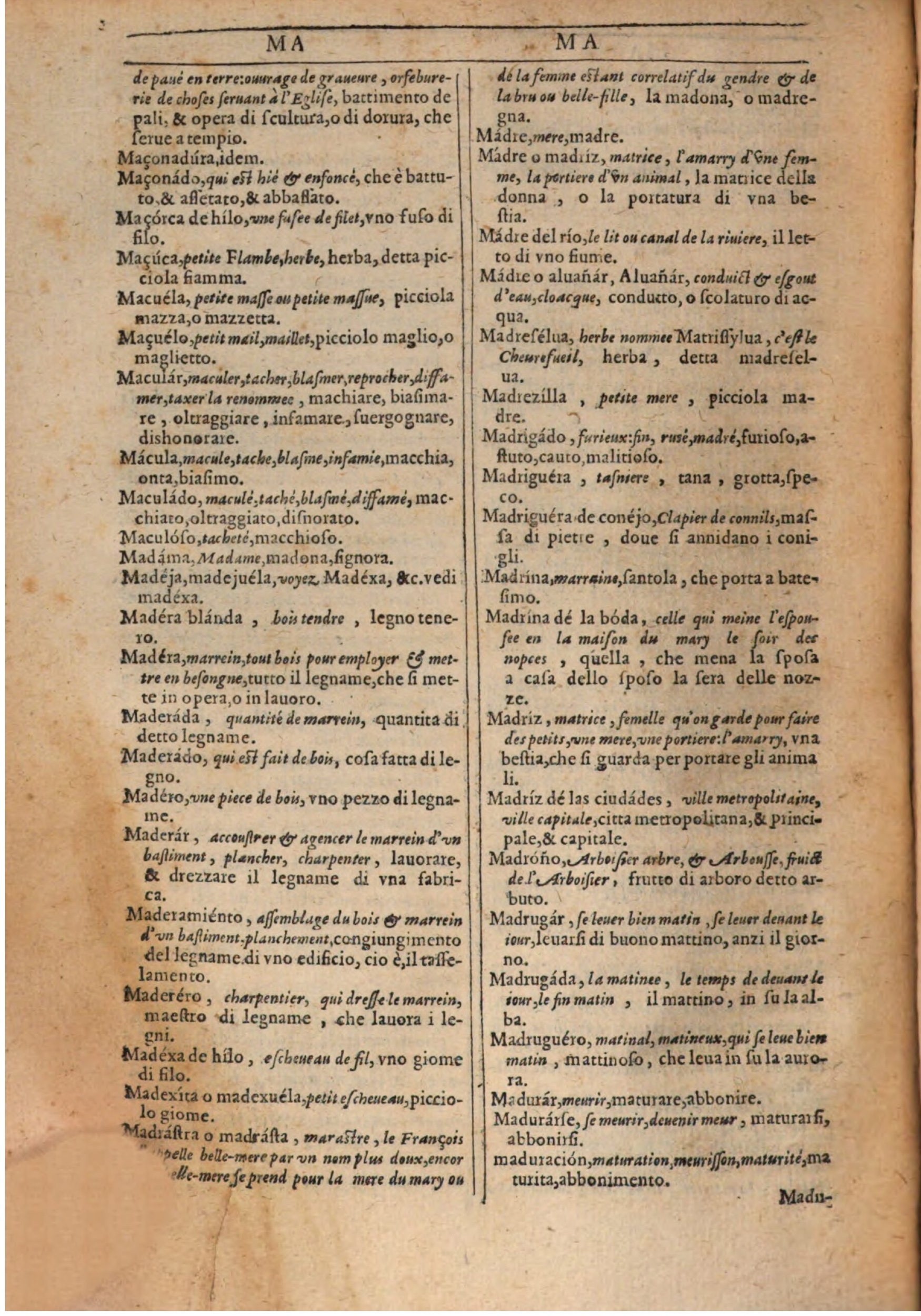 1609 - Philippe Albert et Alexandre Pernet - Trésor des trois langues française, italienne et espagnole (Première partie) - BSB Munich 1609 - Philippe Albert et Alexandre Pernet - Trésor des trois langues française, italienne et espagnole (Première partie) - BSB Munich