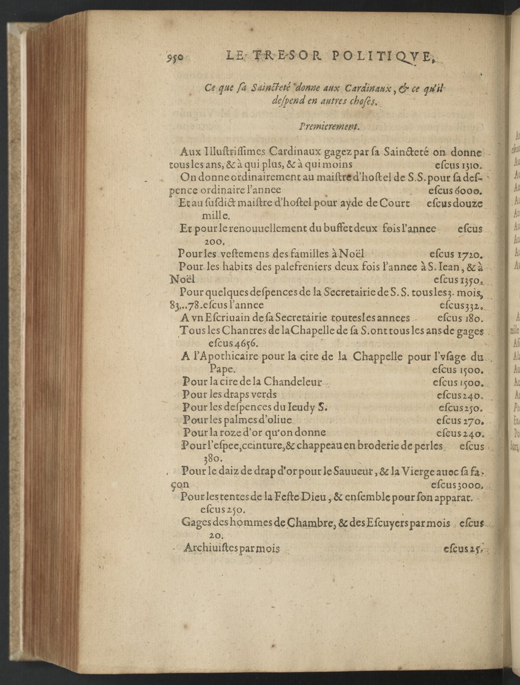 1608 - Nicolas Du Fossé - Trésor politique - BnF Tolbiac