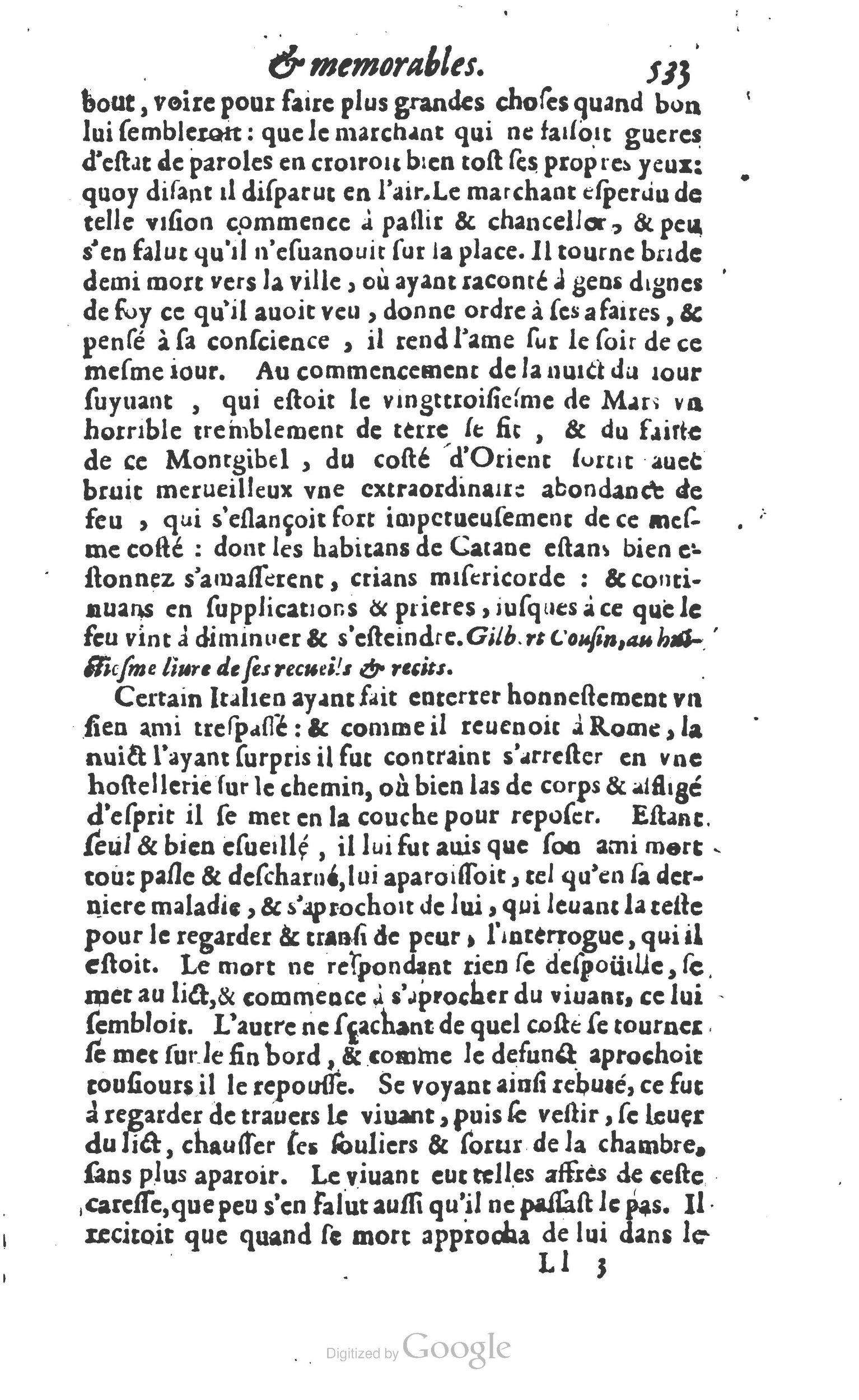 1610 - Paul Marceau - Trésor d’histoires admirables et mémorables - Princeton