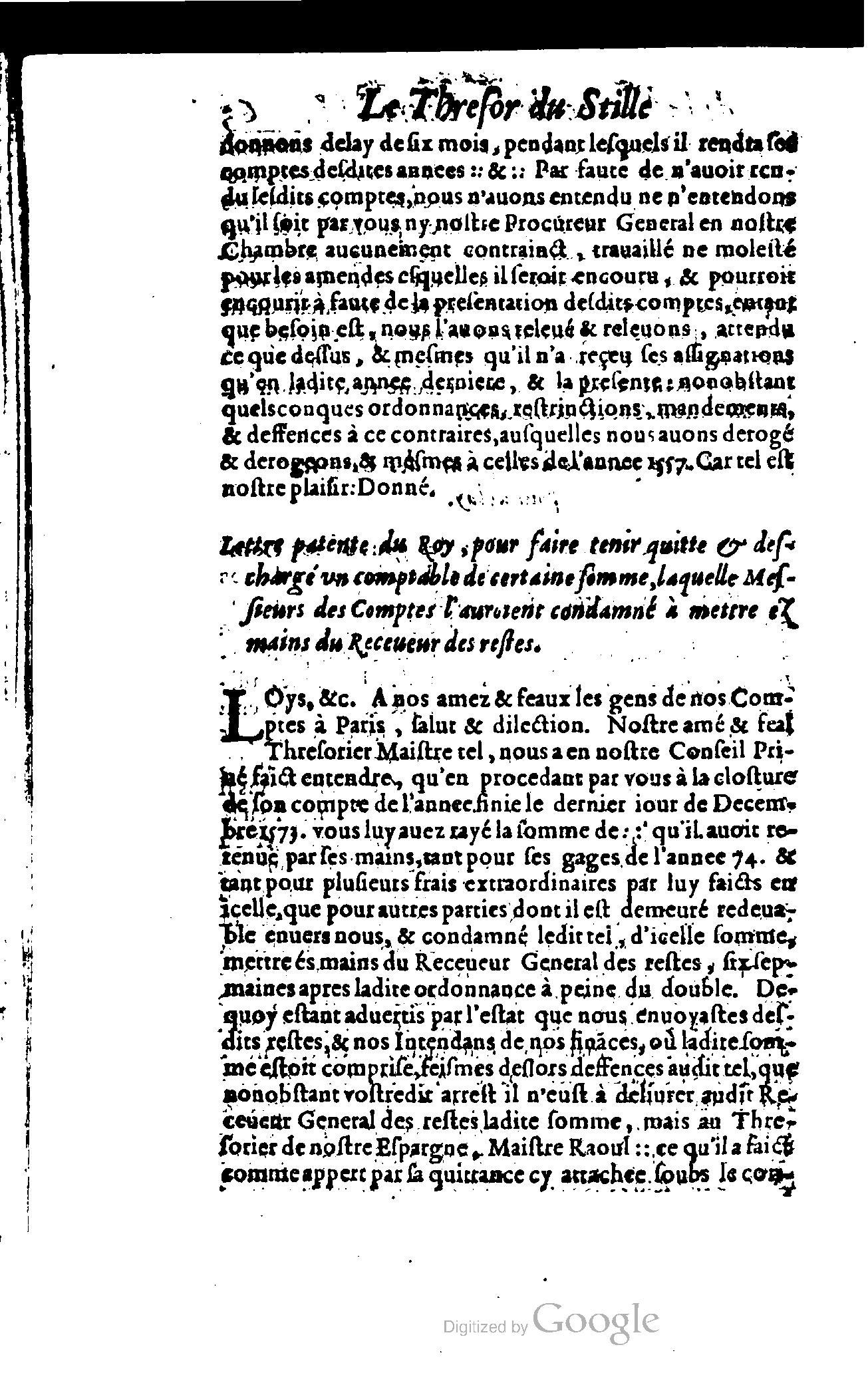 1614 - Jean Richer - Trésor du nouveau style et protocole de la chancellerie de France - BSB Munich