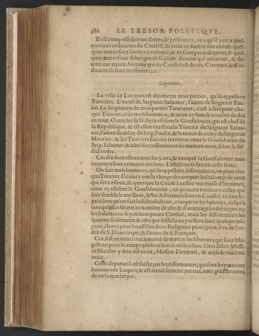 1608 - Nicolas Du Fossé - Trésor politique - BnF Tolbiac