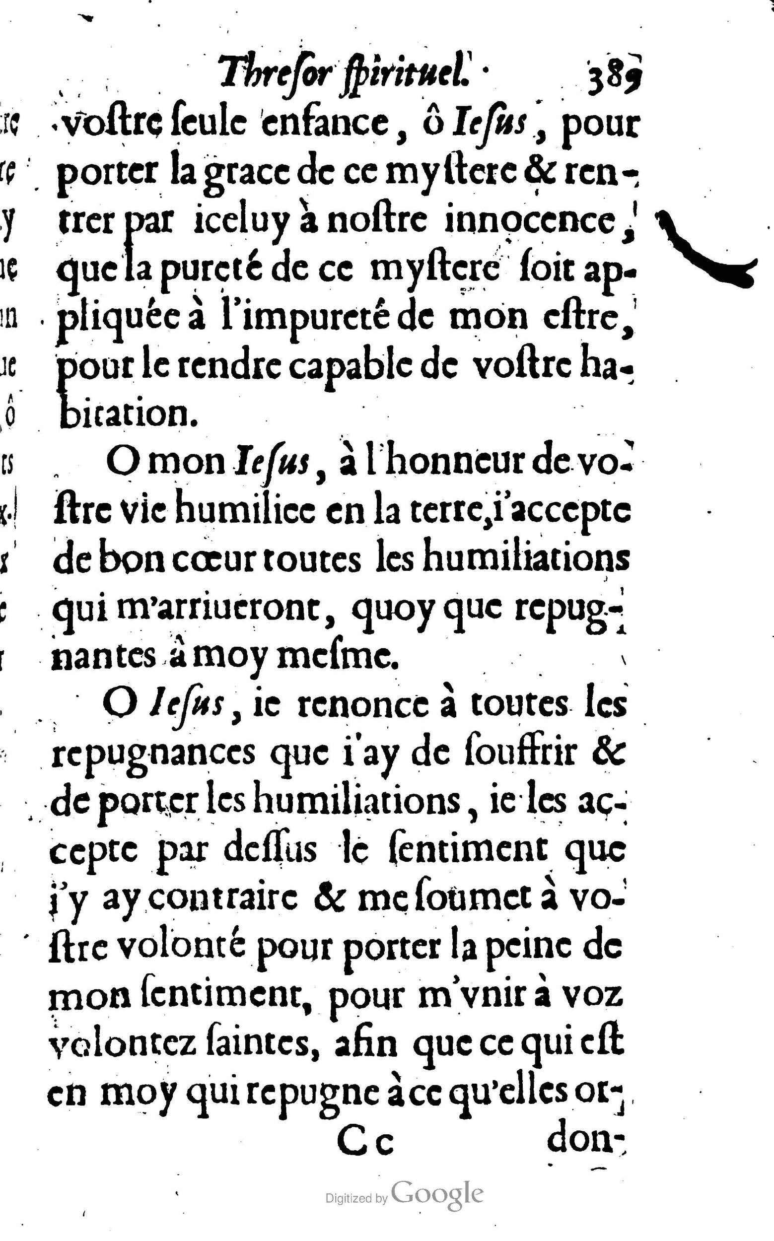 1633 - François Waudré - Trésor spirituel contenant les excellences du christianisme - BM Lyon