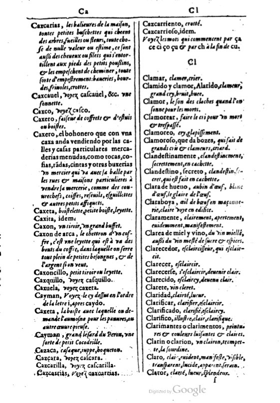 1616 - Veuve Marc Orry - Trésor des deux langues espagnole et française (Première et Seconde parties) - BM Lyon