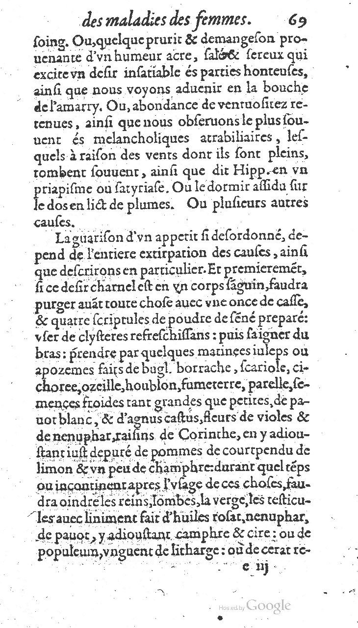 1585 - Jacques du Puis - Trésor des remèdes secrets pour les maladies des femmes - BnF