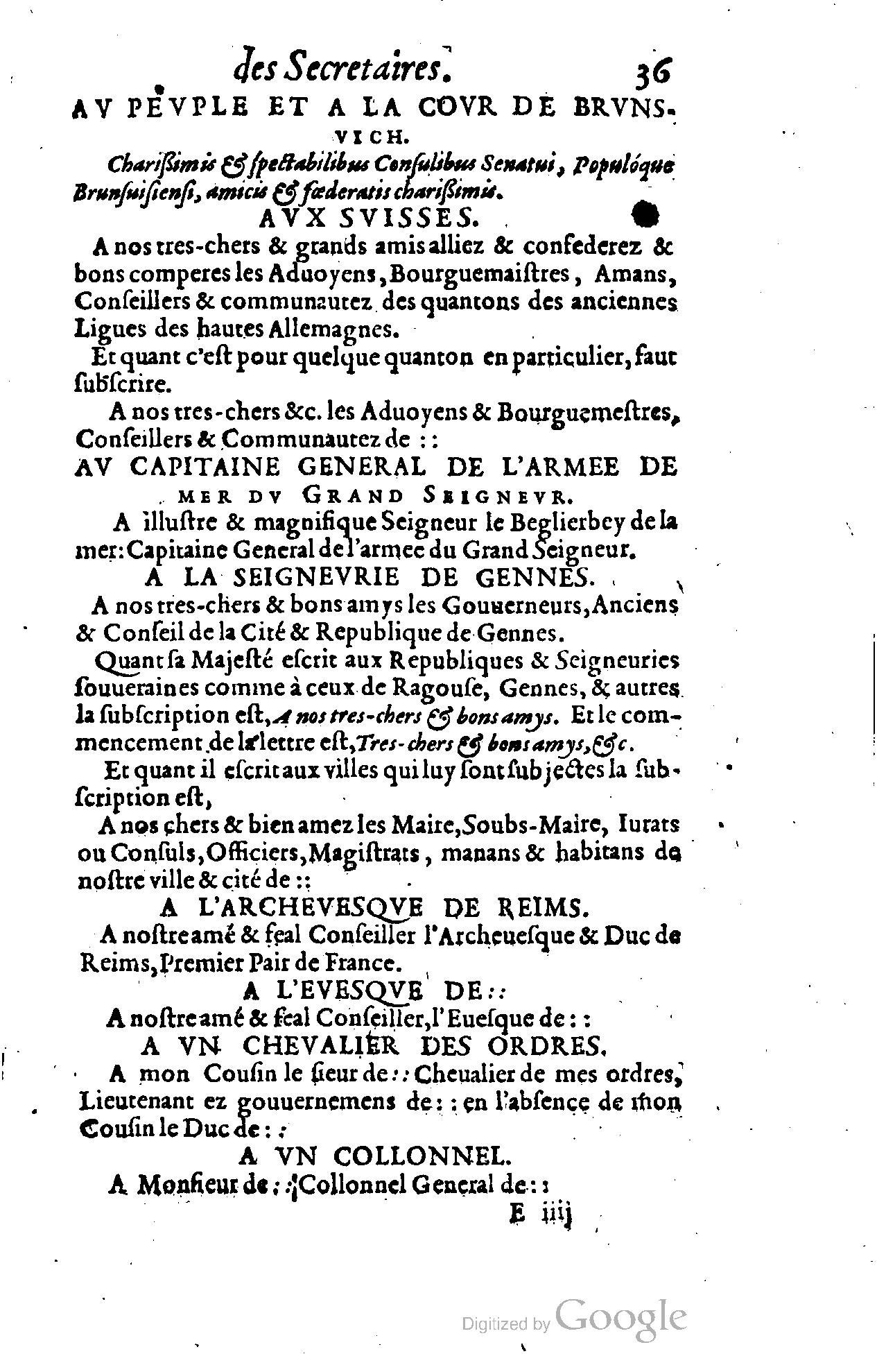 1614 - Jean Richer - Trésor du nouveau style et protocole de la chancellerie de France - BSB Munich