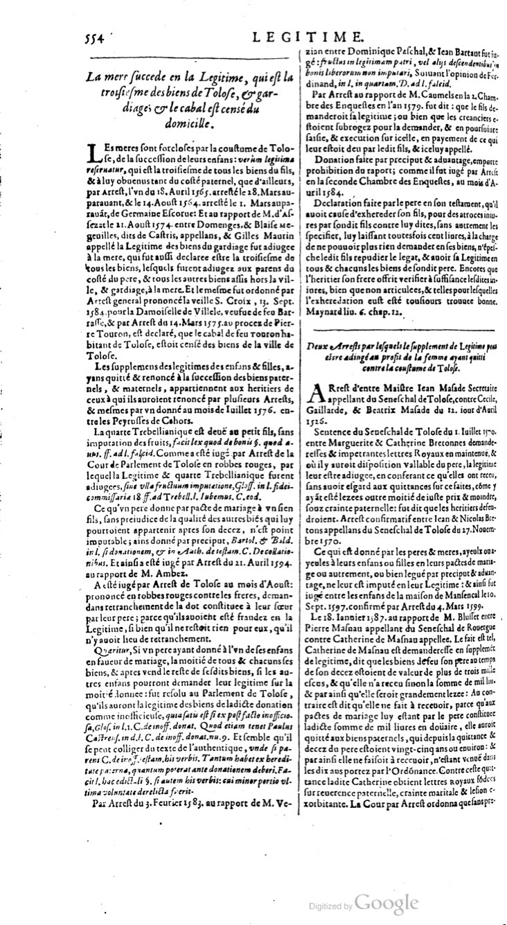 1629 - Veuve Nicolas Buon - Trésor du droit français (29620 T. 2) - BM Lyon
