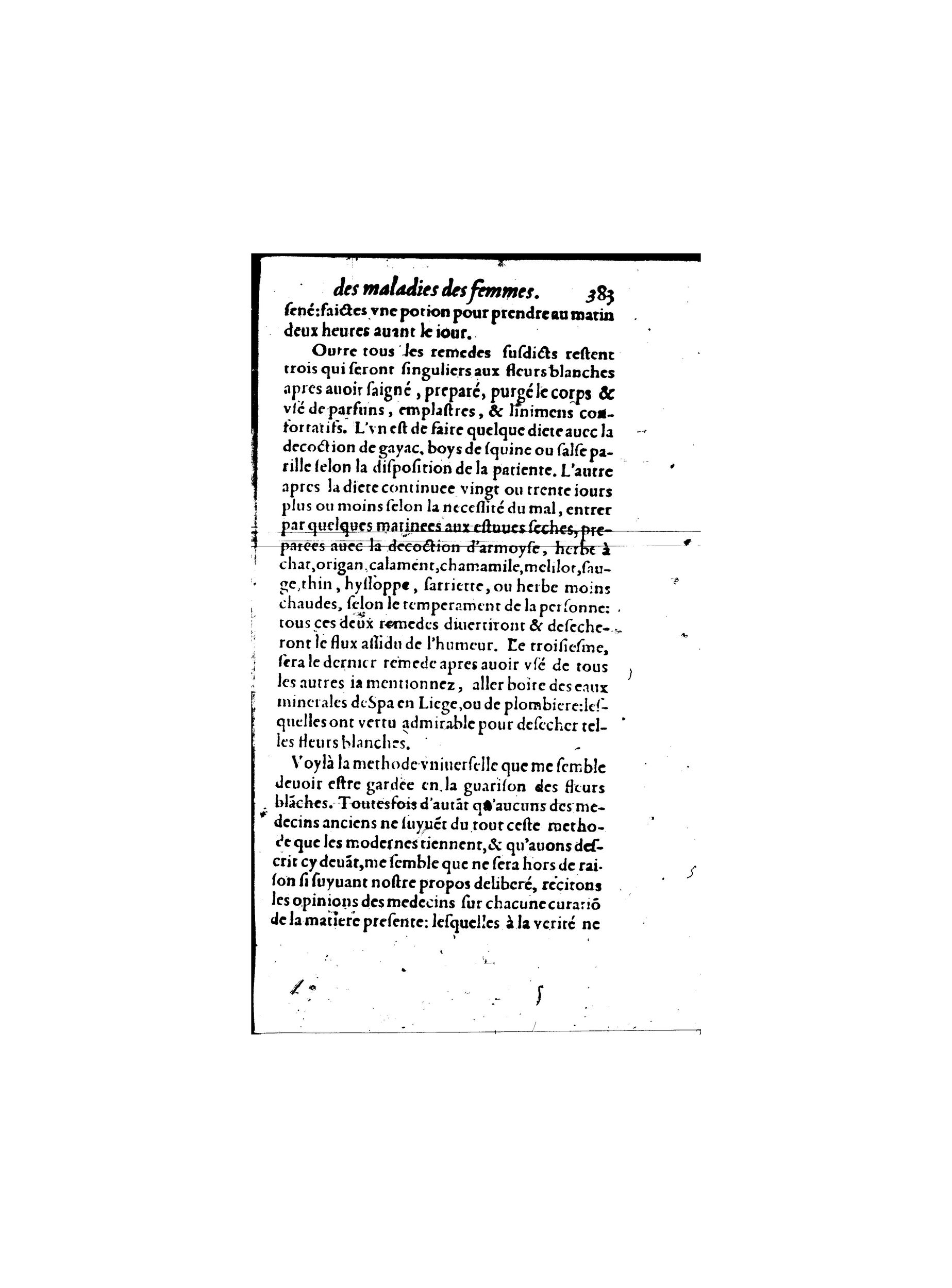 1587 - Jacques du Puis - Trésor des remèdes secrets pour les maladies des femmes - BnF