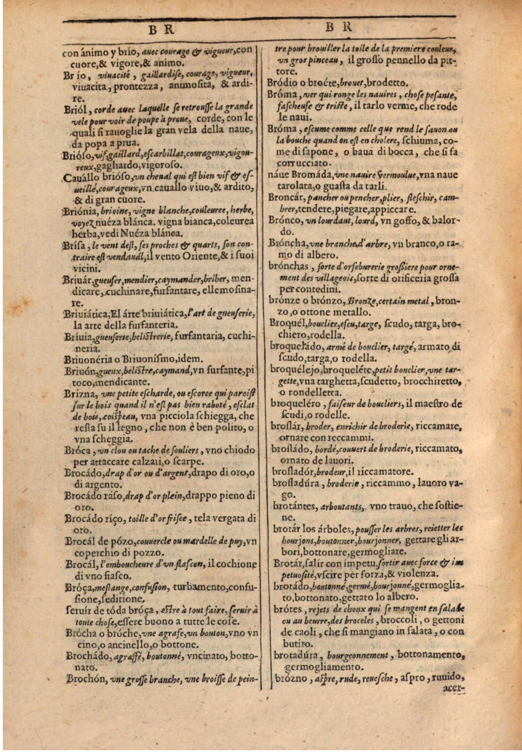 1609 - Philippe Albert et Alexandre Pernet - Trésor des trois langues française, italienne et espagnole (Première partie) - BSB Munich 1609 - Philippe Albert et Alexandre Pernet - Trésor des trois langues française, italienne et espagnole (Première partie) - BSB Munich