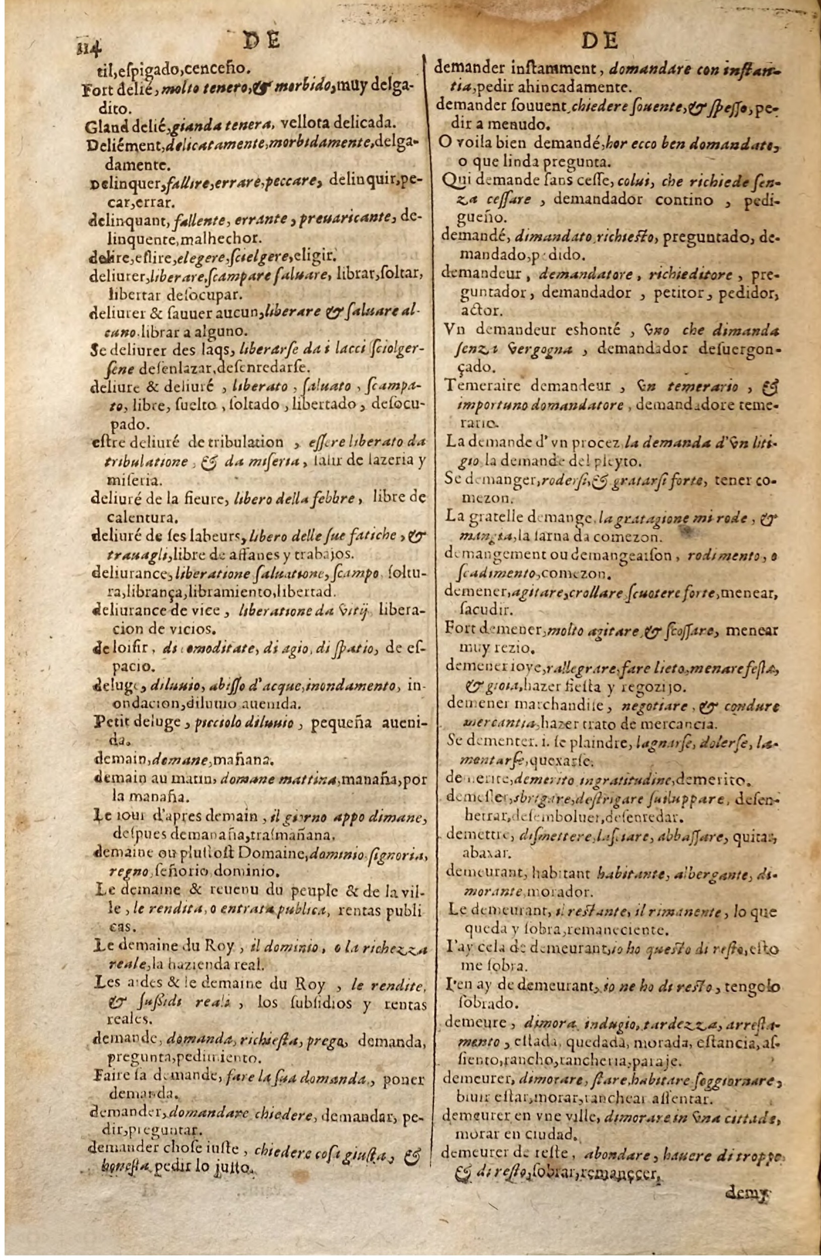 1627 - Jacques Crespin - Trésor des trois langues (Seconde partie) - Regensburg
