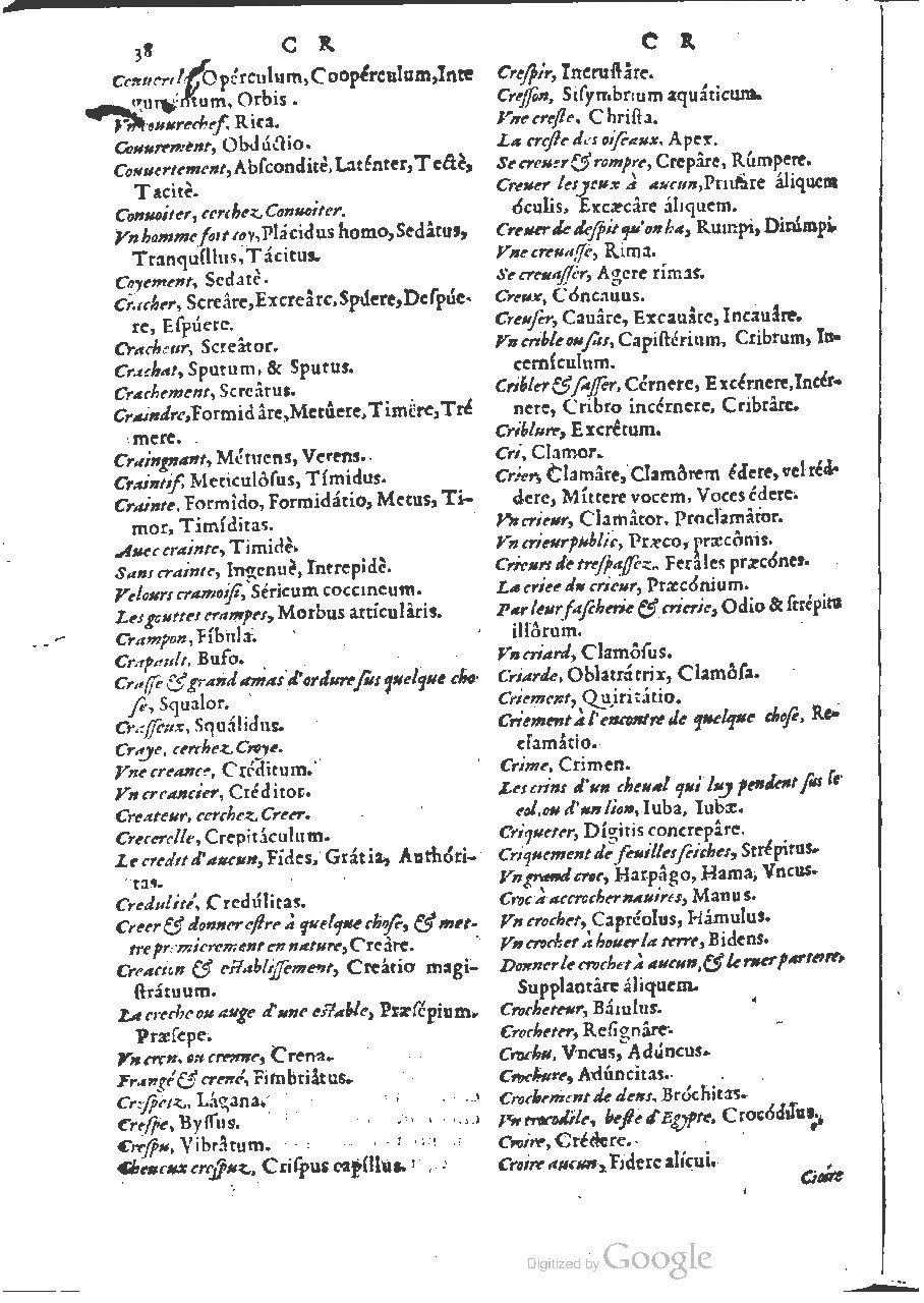 1564 - Henri Hylaire et Louis Cloquemin - Trésor des mots et traits français - BSB Munich