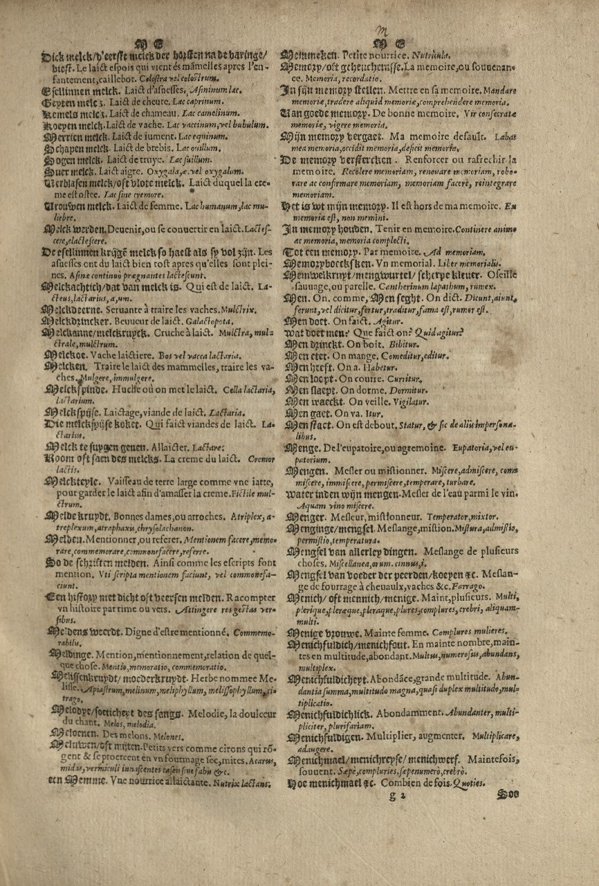 1573 - Christophe Plantin - Trésor du langage bas-allemand - Greifswald