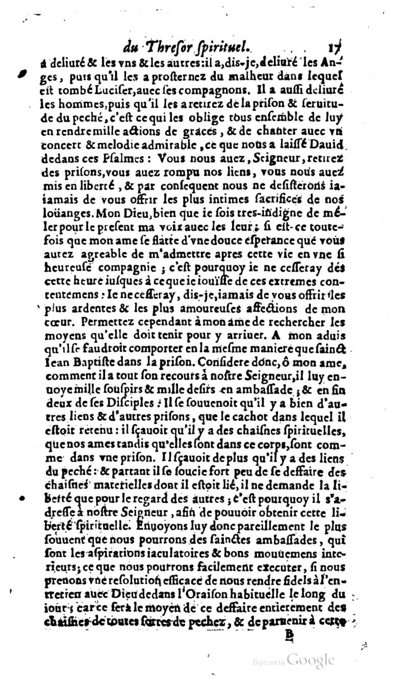 1637 - s.n. - Trésor spirituel des âmes religieuses - BM Lyon