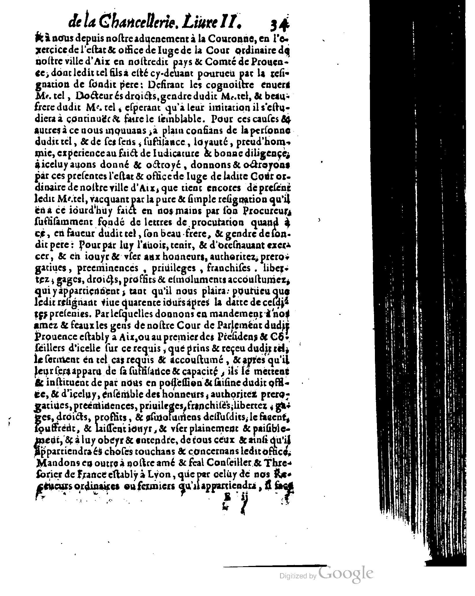 1614 - Jean Richer - Trésor du nouveau style et protocole de la chancellerie de France - BSB Munich