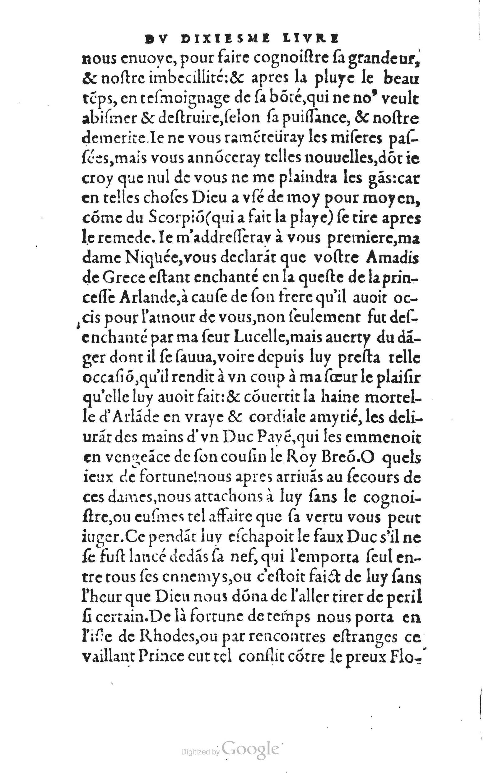 1560 - Vincent Sertenas et Gilles Robinot - Trésor des Amadis - British Library