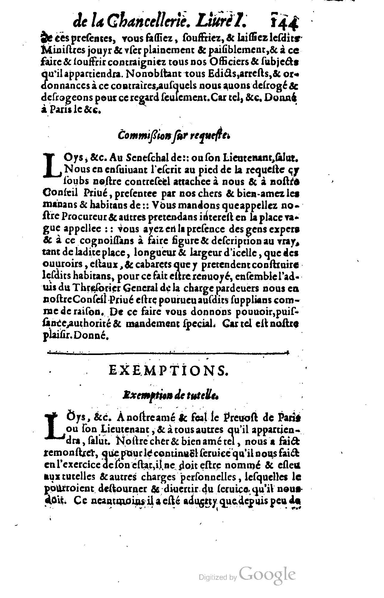 1614 - Jean Richer - Trésor du nouveau style et protocole de la chancellerie de France - BSB Munich