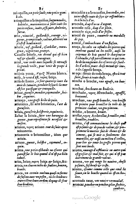 1621 - Adrian Tiffaine - Trésor des deux langues espagnole et française - BM Lyon