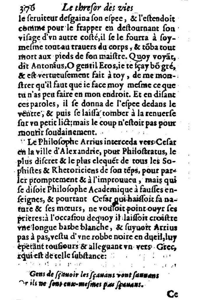 1611 - Pierre Rigaud - Trésor des vies de Plutarque - BM Lyon