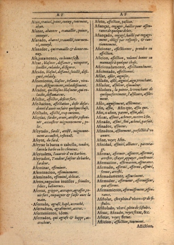 1607 - Marc Orry - Trésor des deux langues espagnole et française (Première et Seconde parties) - ÖNB Wien