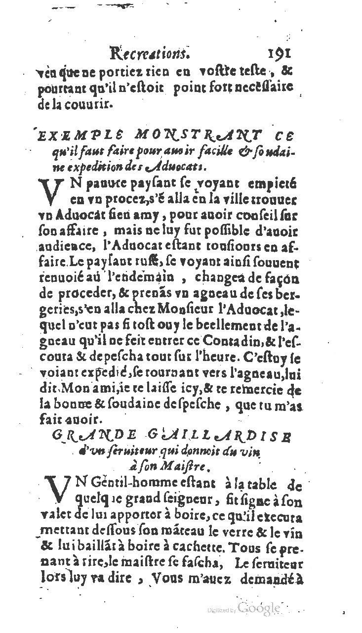 1611 - Jean Osmont - Trésor des récréations - BSB Munich