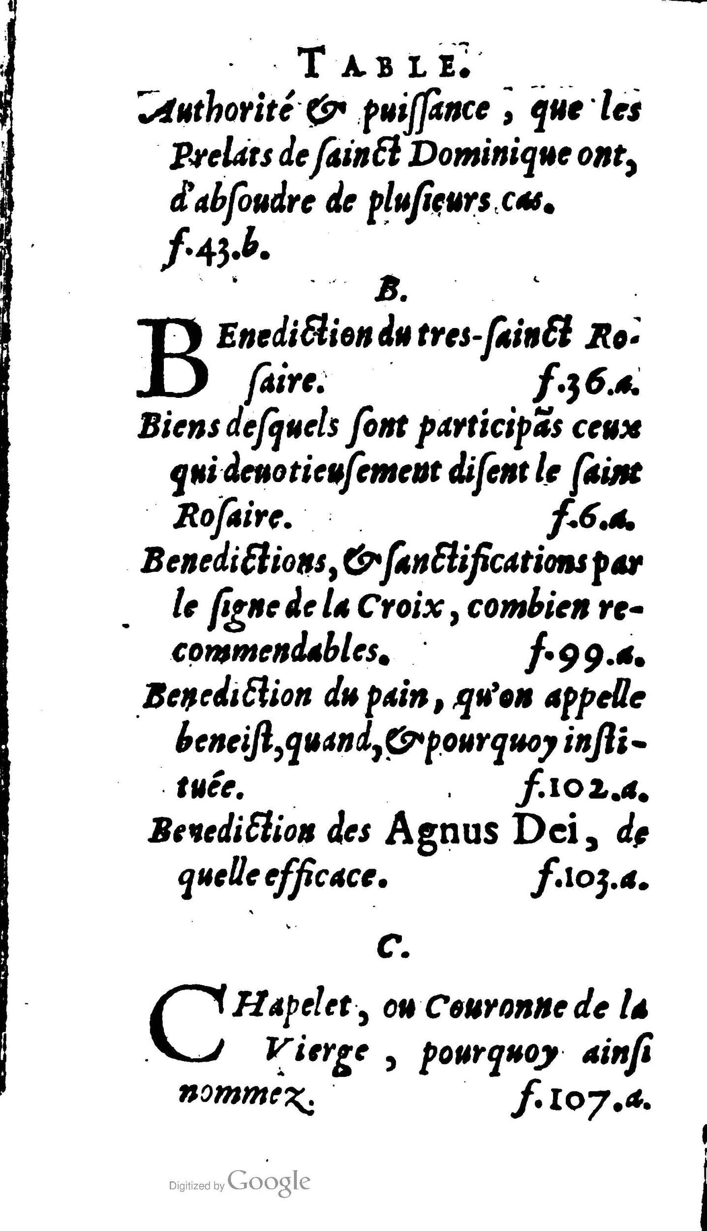 1604 - Jean Le Bouc - Trésor des indulgences du Saint Rosaire - BM Lyon