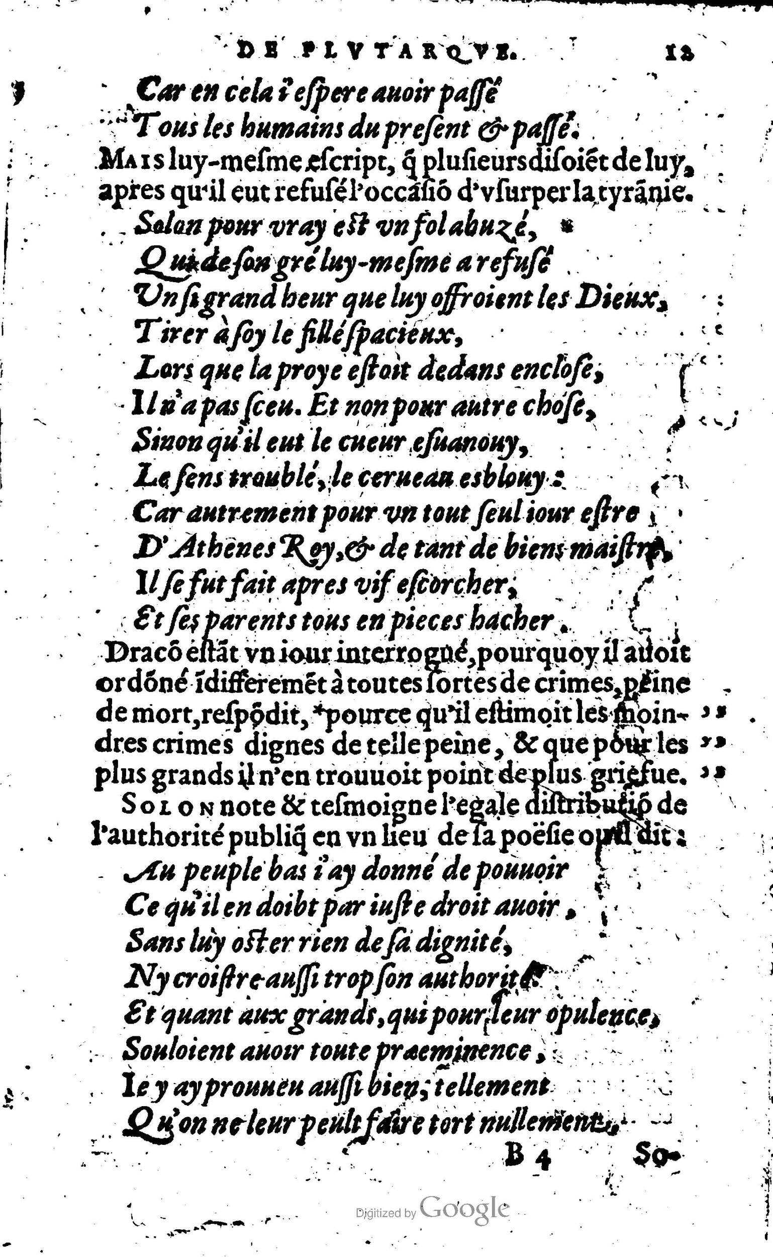 1568 - Willem Silvius - Trésor des vies de Plutarque - Anvers Plantin-Moretus