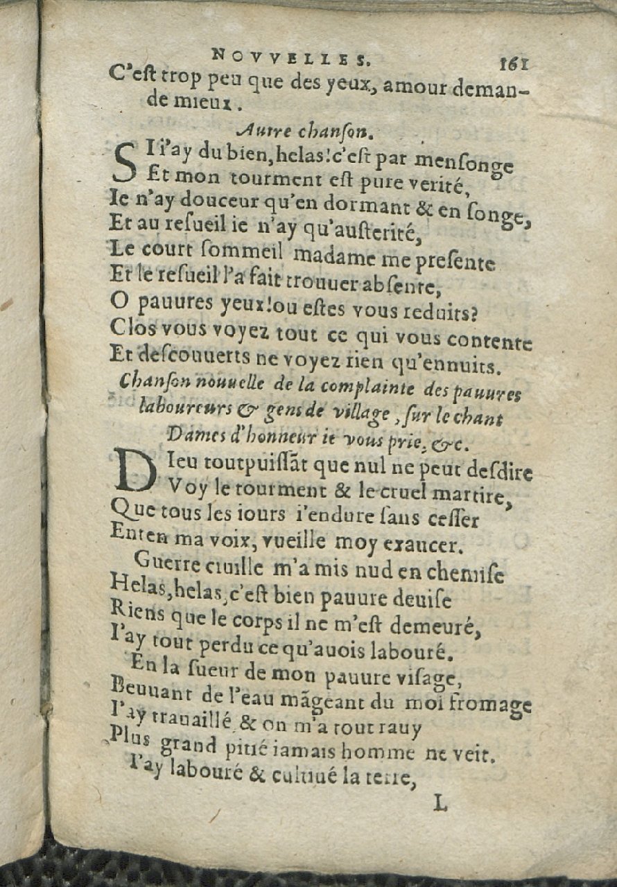 1575 - Pierre Brenouzet - Trésor de tous les recueils de chansons, tant amoureuses, rustiques, que musicales - Det KLG Copenhague