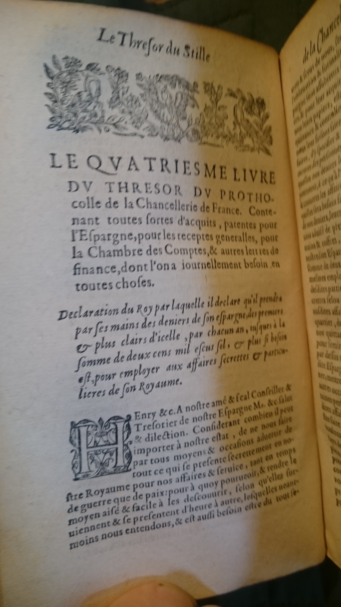 1599 - Abel Langelier - Trésor du nouveau style et protocole de chancellerie - BnF