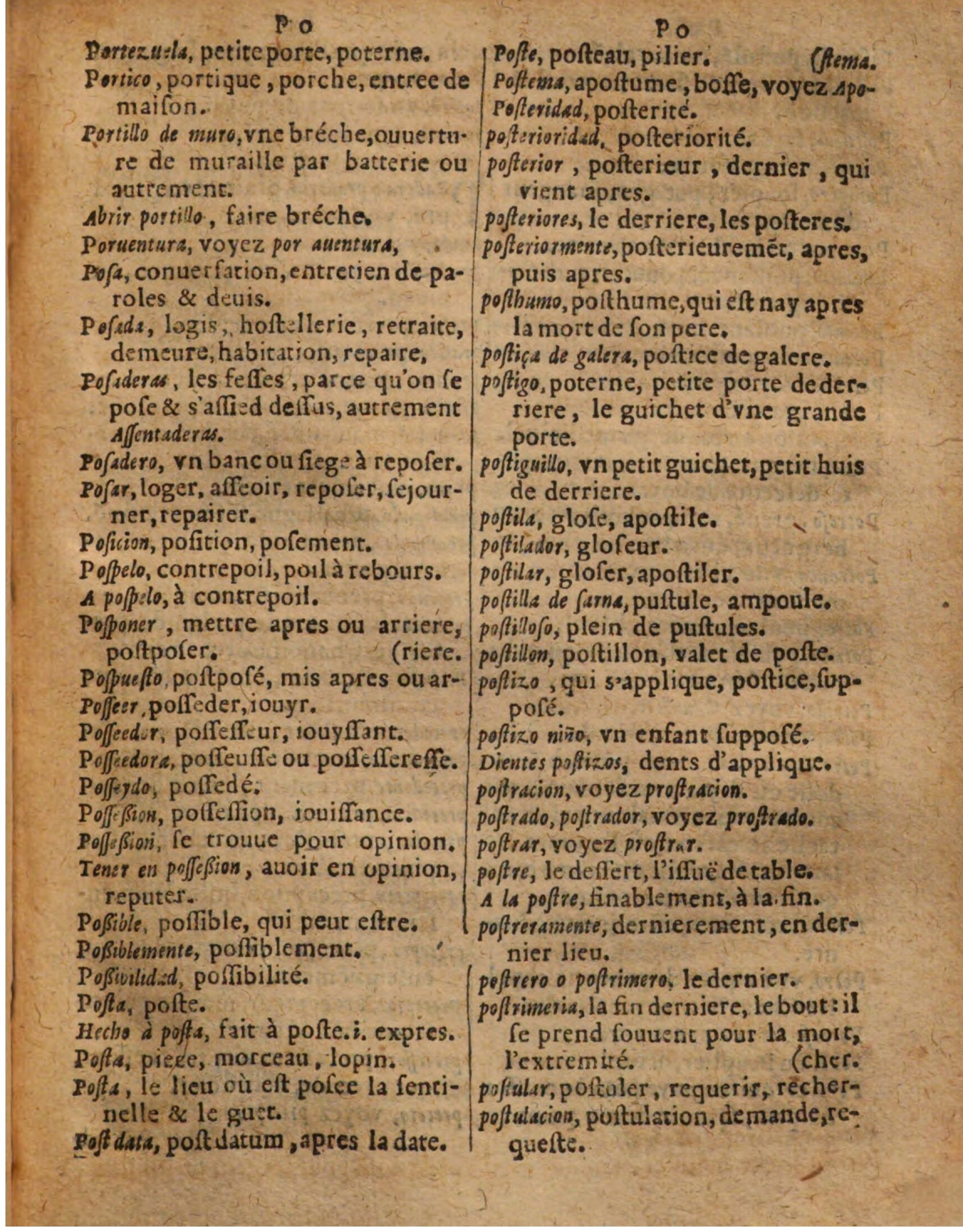 1625 - Hubert Antoine - Trésor des deux langues espagnole et française - Augsbourg