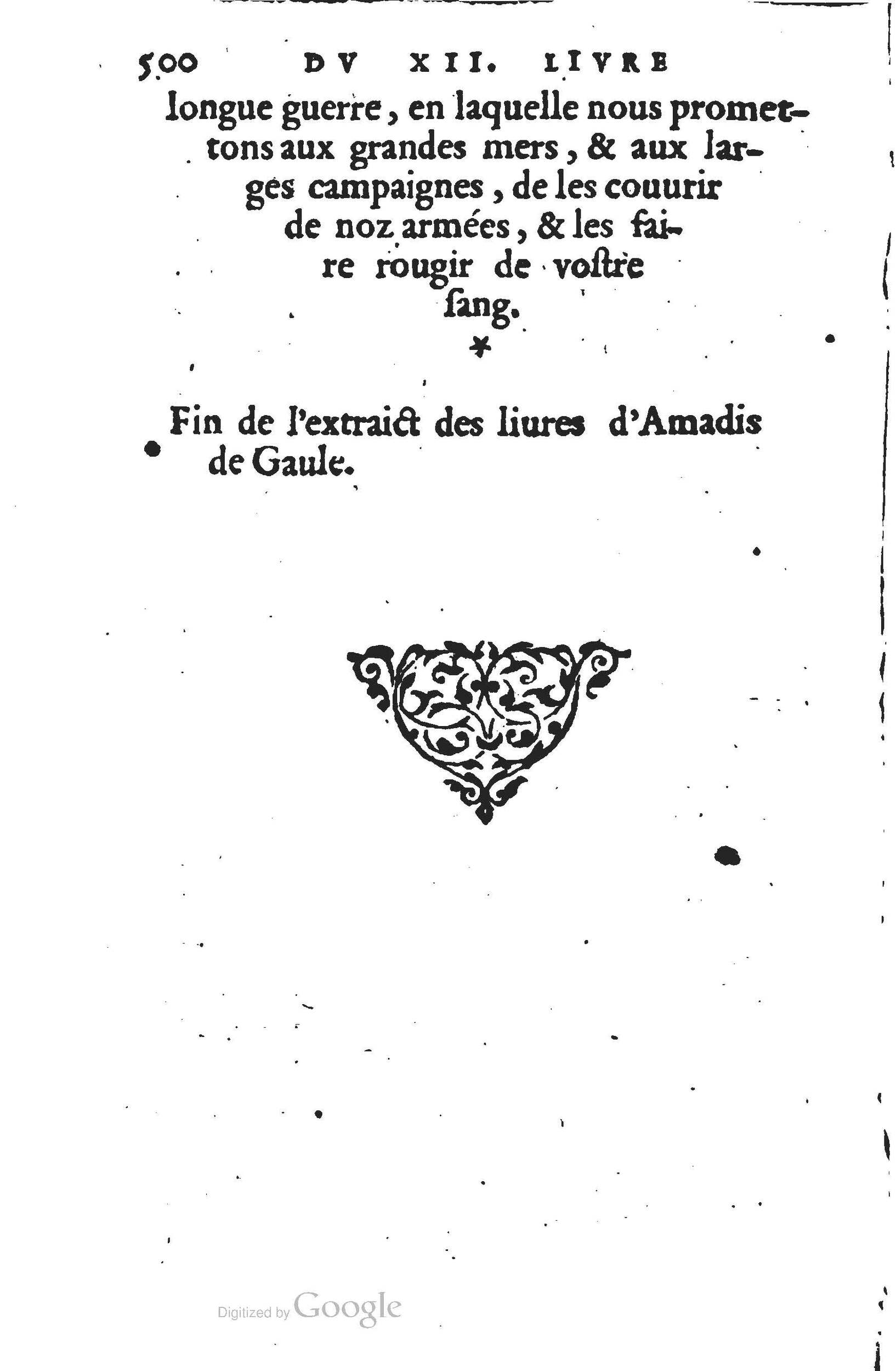 1560 - Jean d’Ogerolles et Gabriel Cotier Lyon - Trésor des Amadis - BSB Munich