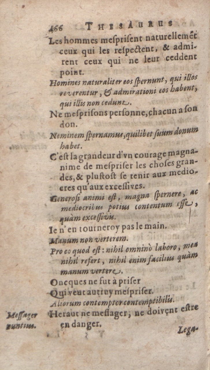 1612 - Dominicus Custos - Trésor des proverbes français - Bibliopol-Olomuc 1612 - Dominicus Custos - Trésor des proverbes français - Bibliopol-Olomuc