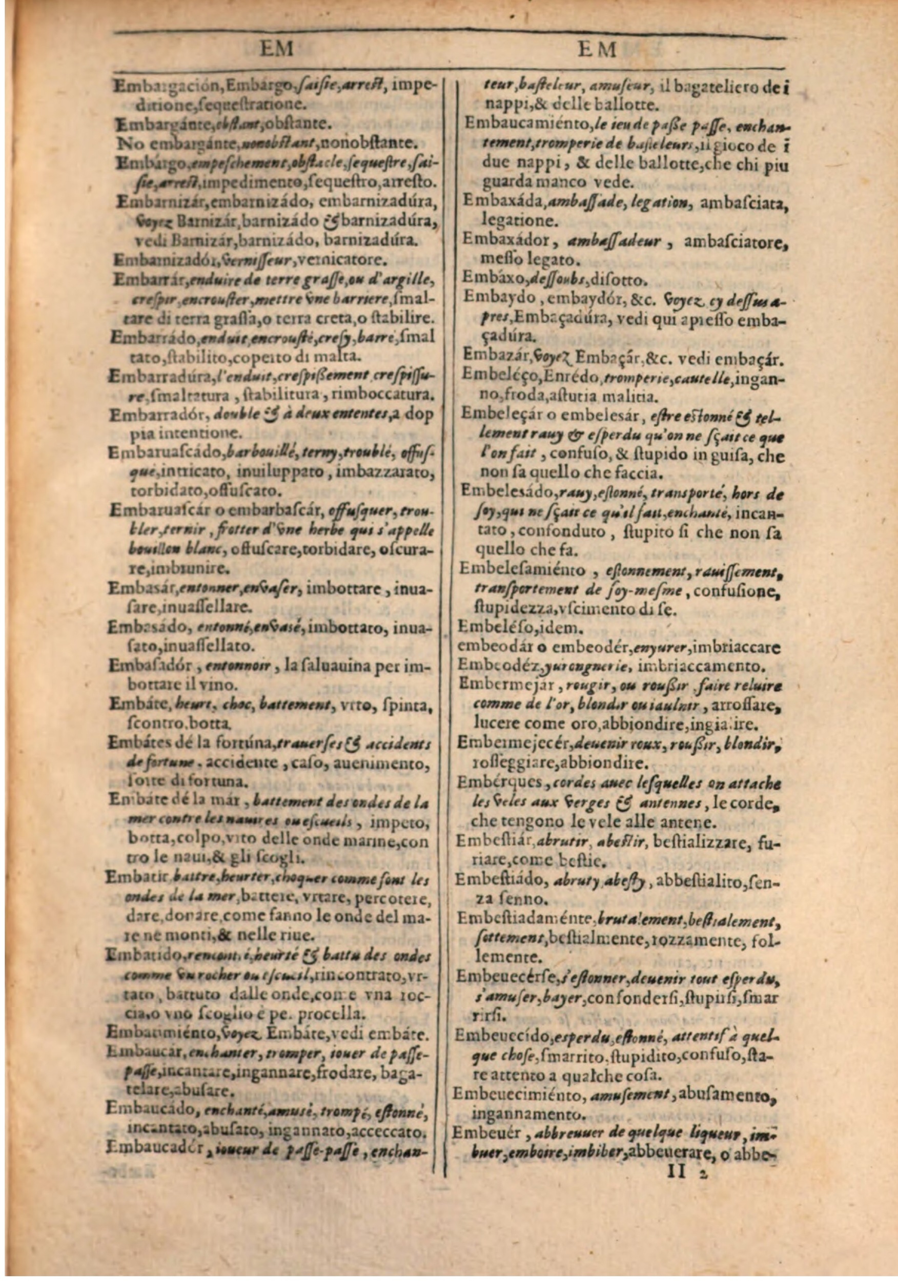 1609 - Philippe Albert et Alexandre Pernet - Trésor des trois langues française, italienne et espagnole (Première partie) - BSB Munich 1609 - Philippe Albert et Alexandre Pernet - Trésor des trois langues française, italienne et espagnole (Première partie) - BSB Munich