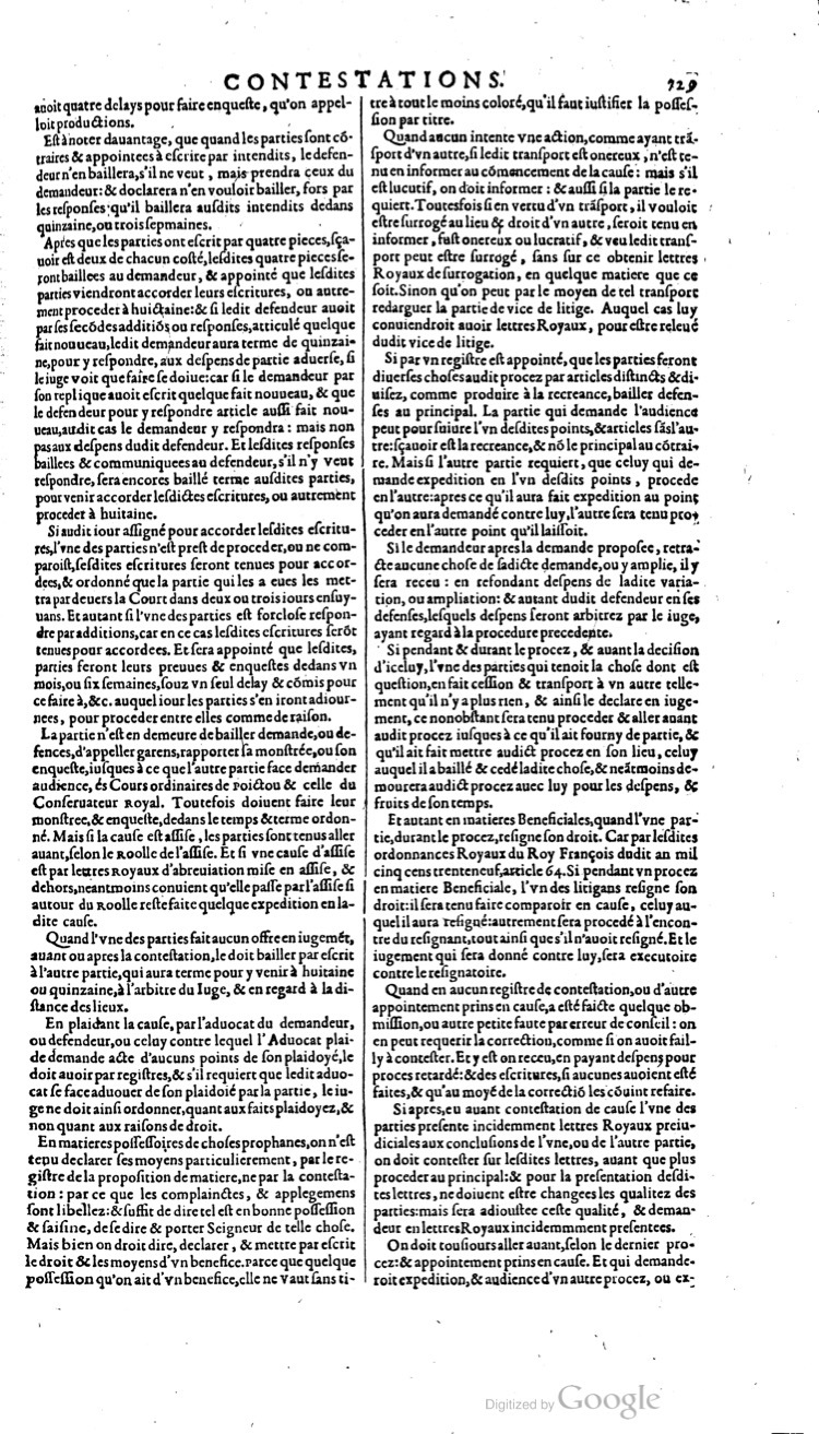 1629 - Veuve Nicolas Buon - Trésor du droit français (21754 T. 1) - BM Lyon