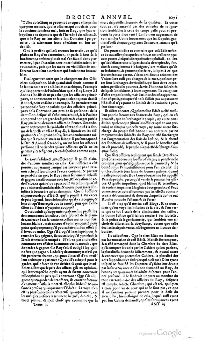 1629 - Veuve Nicolas Buon - Trésor du droit français (29620 T. 1) - BM Lyon