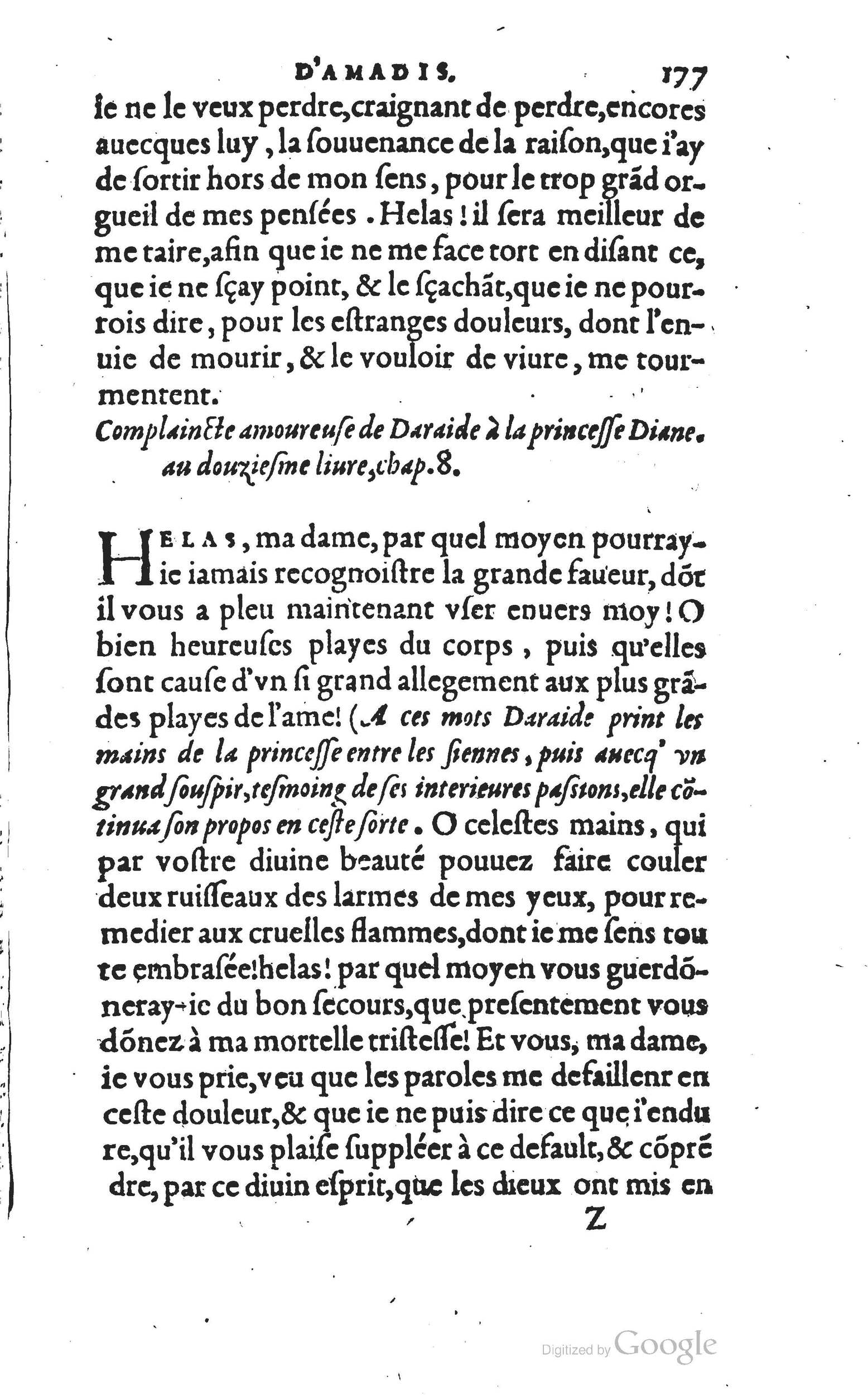 1560 - Vincent Sertenas et Gilles Robinot - Trésor des Amadis - British Library