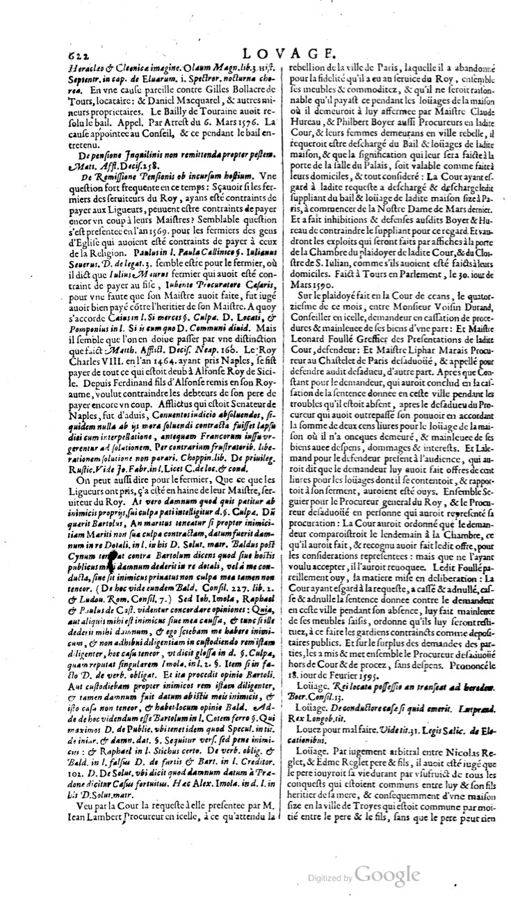 1629 - Veuve Nicolas Buon - Trésor du droit français (21754 T. 2) - BM Lyon