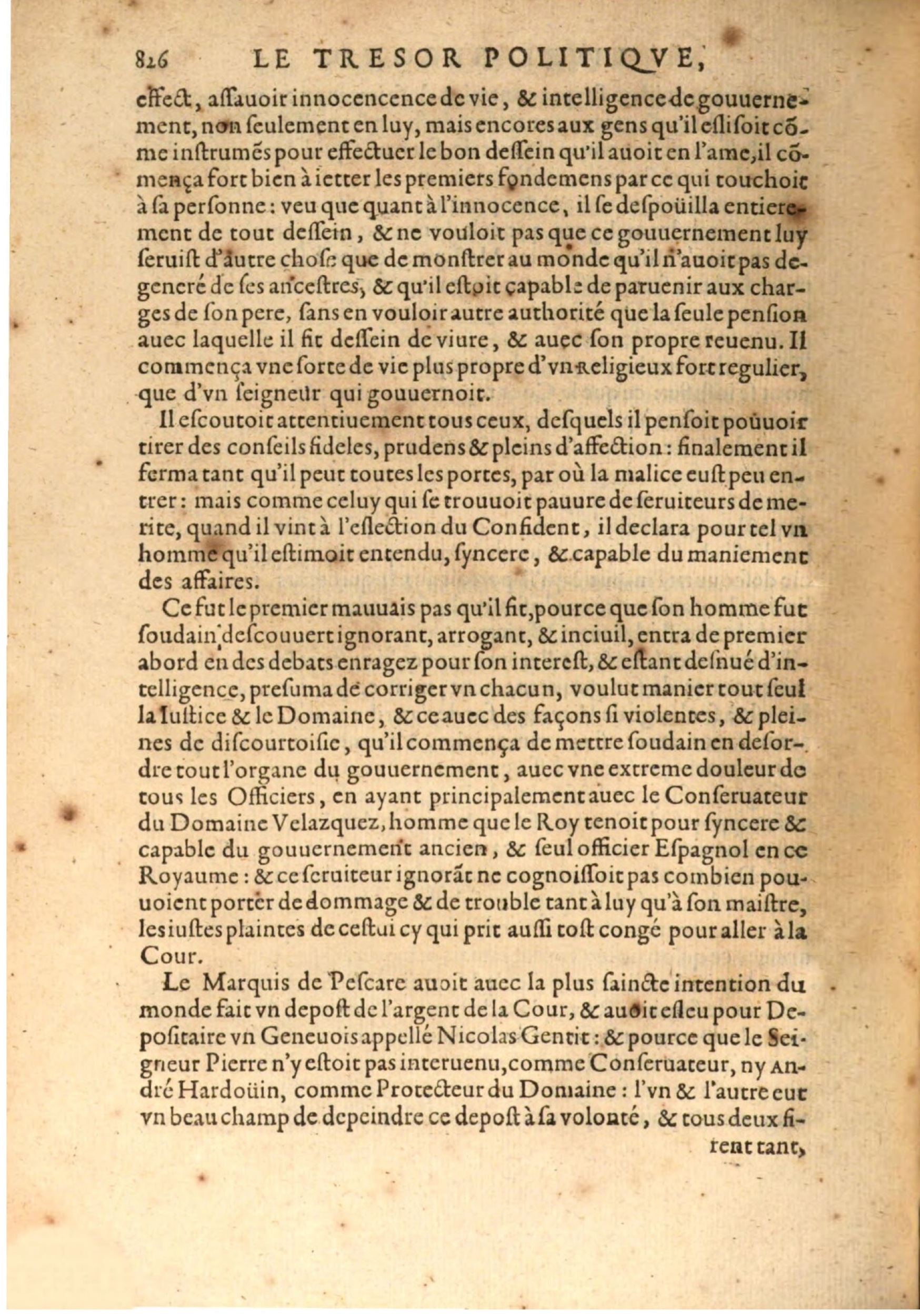 1608 - Nicolas Du Fossé - Trésor politique - BSB Munich