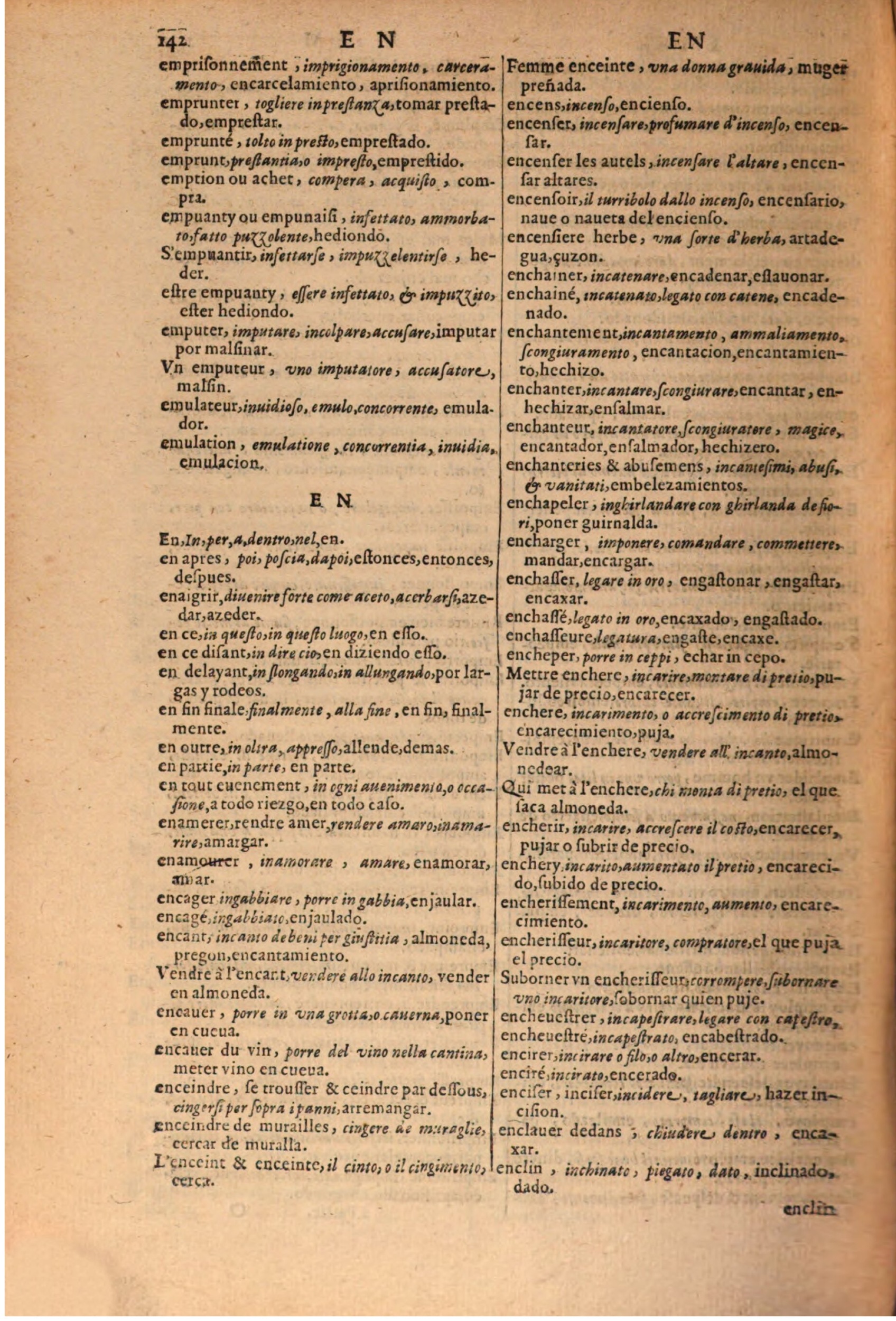 1616 - Pierre de la Rovière - Trésor des trois langues (Seconde partie) - BSB Munich