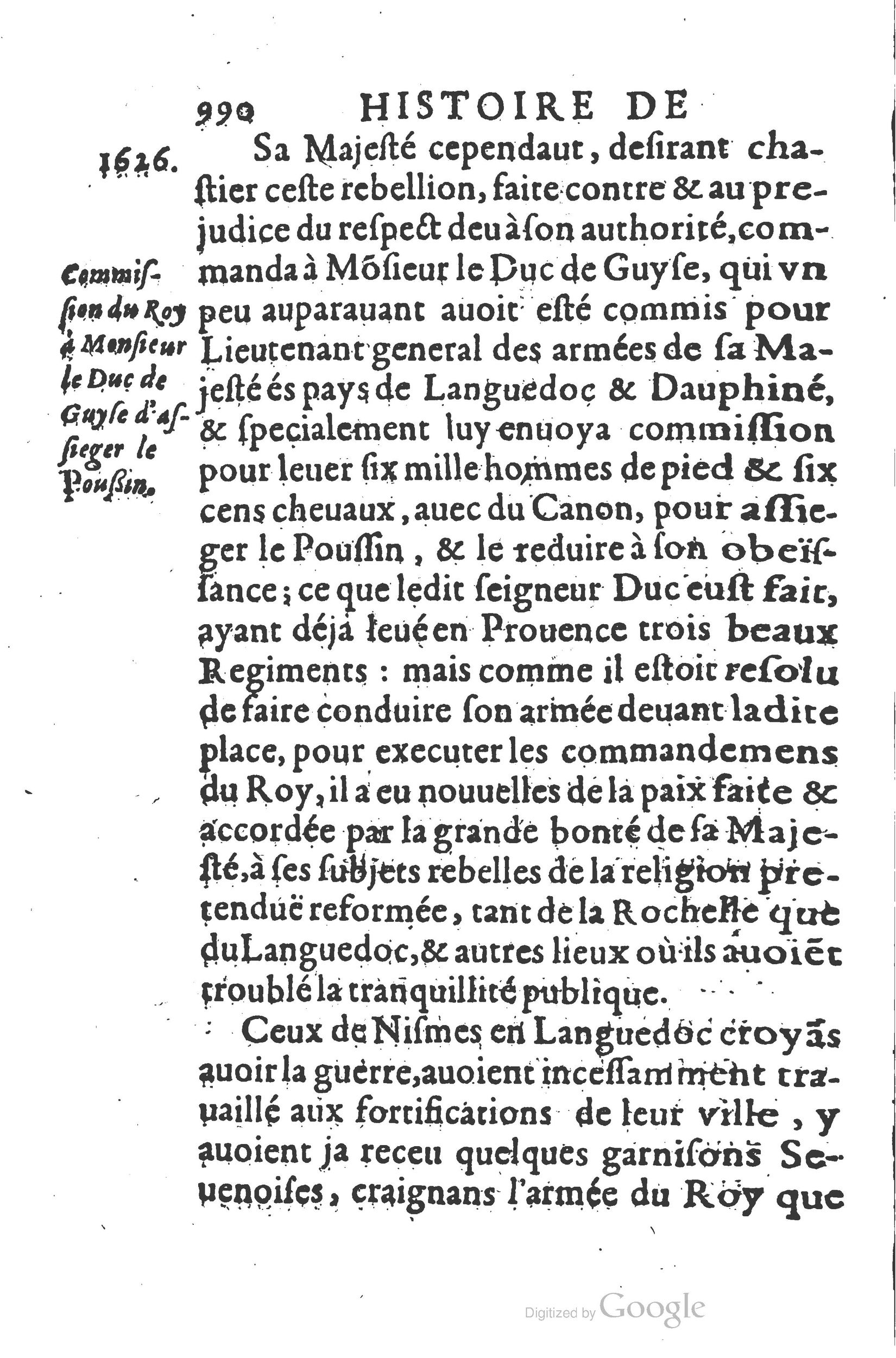 1626 - Joseph Bouillerot - Trésor de l’histoire générale de notre temps - BSB Munich